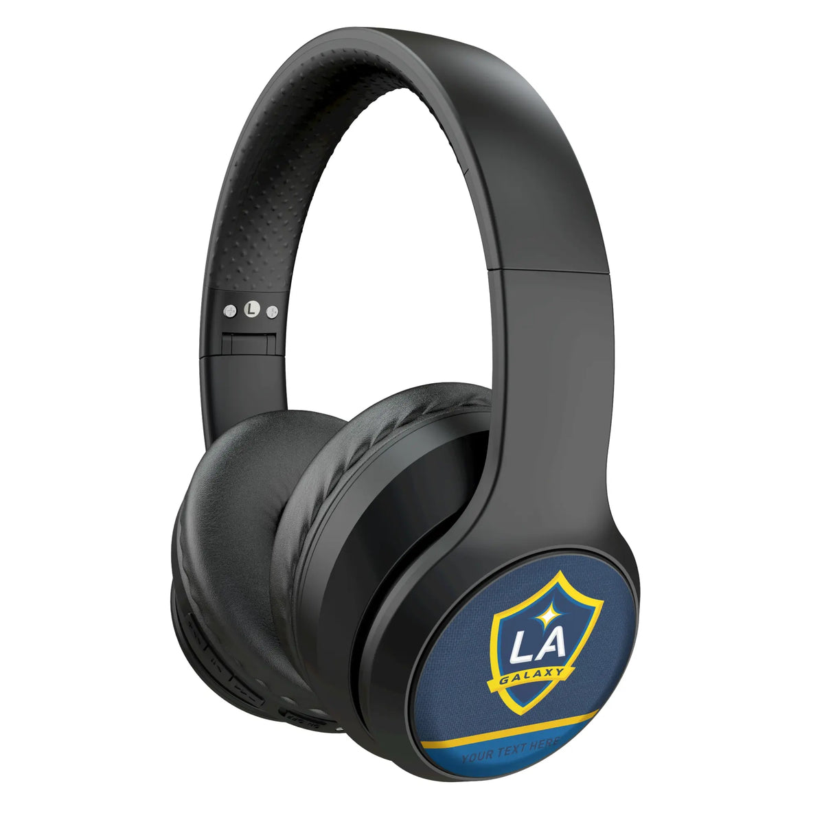 LA Galaxy Personalized Endzone Solid Wireless Over-Ear Headphones With Case