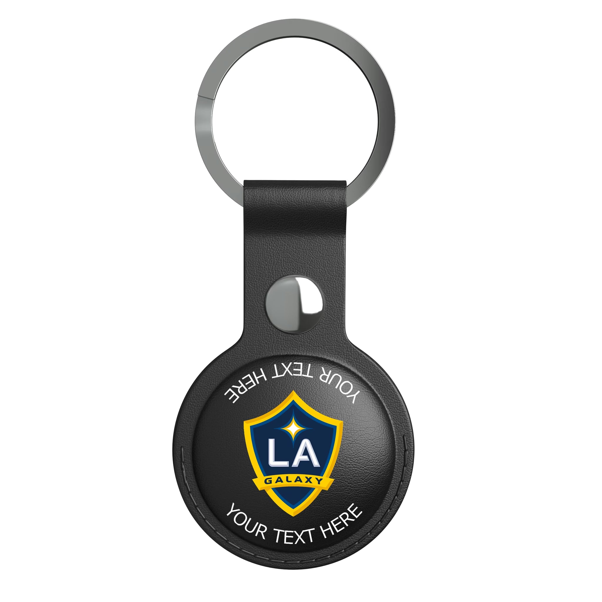LA Galaxy Personalized Insignia AirTag Black Airtag Holder
