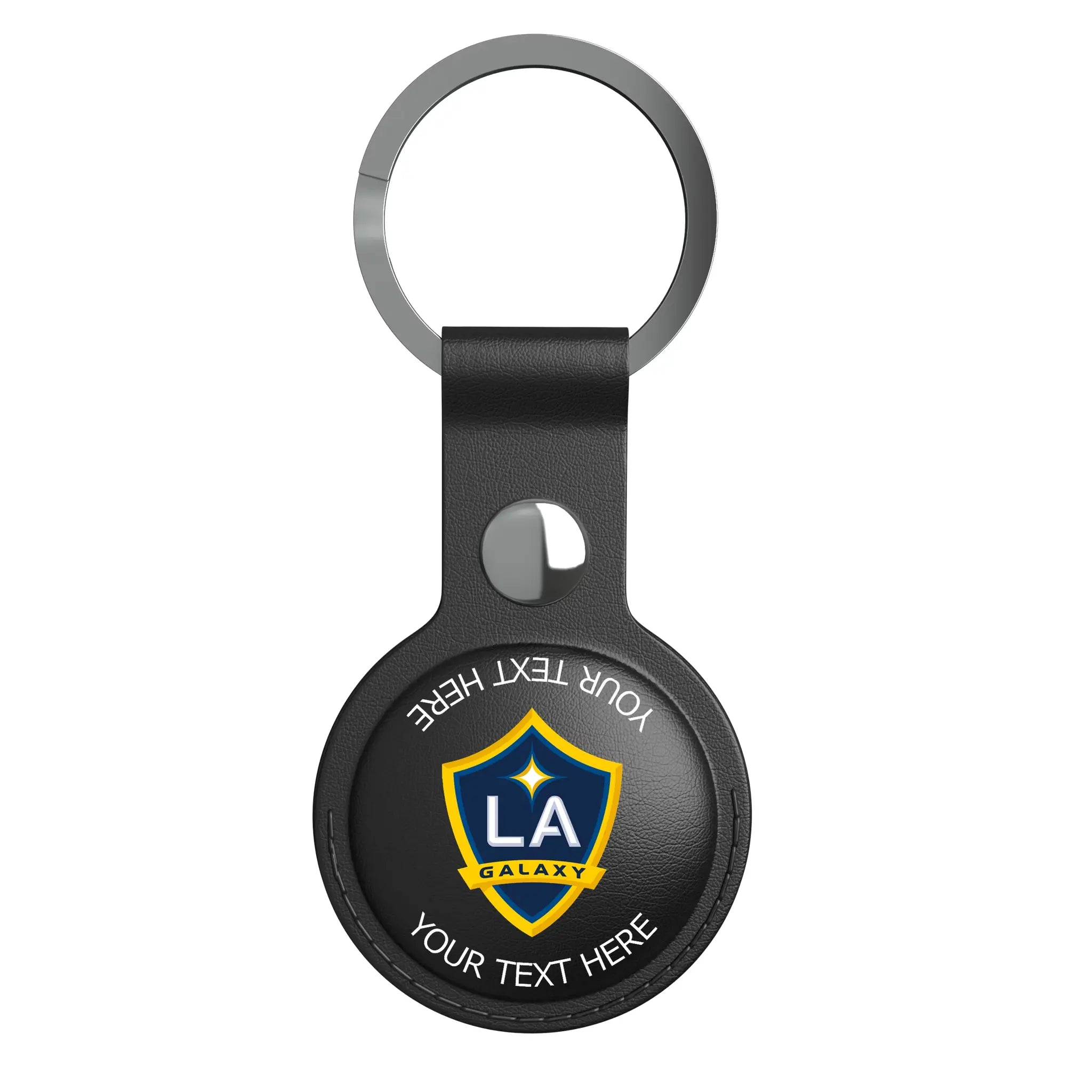 LA Galaxy Personalized Insignia AirTag Black Airtag Holder