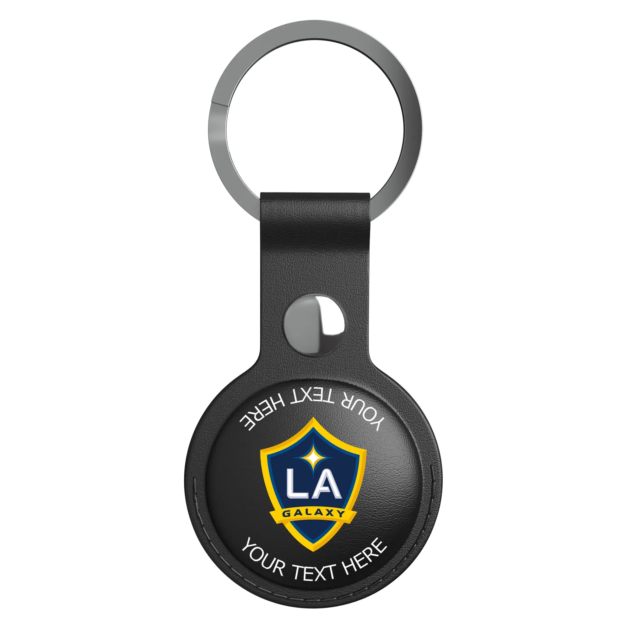 LA Galaxy Personalized Insignia AirTag Black Airtag Holder