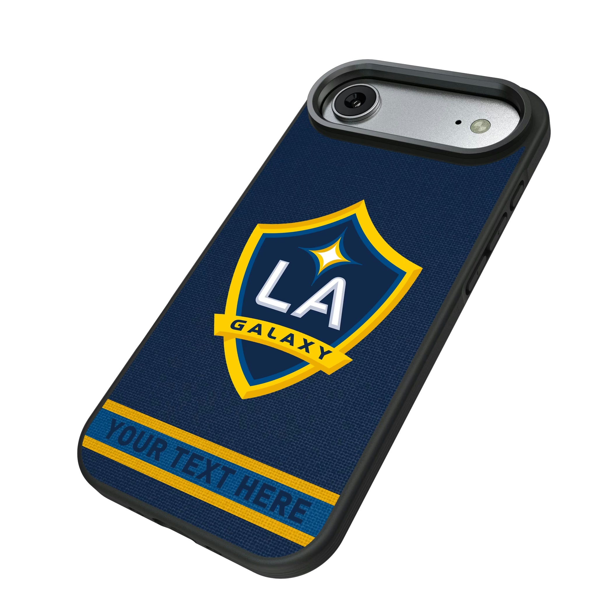 LA Galaxy Personalized Stripe iPhone Bump Phone Case for Apple iPhone - Isometric View#Device_iPhone Air