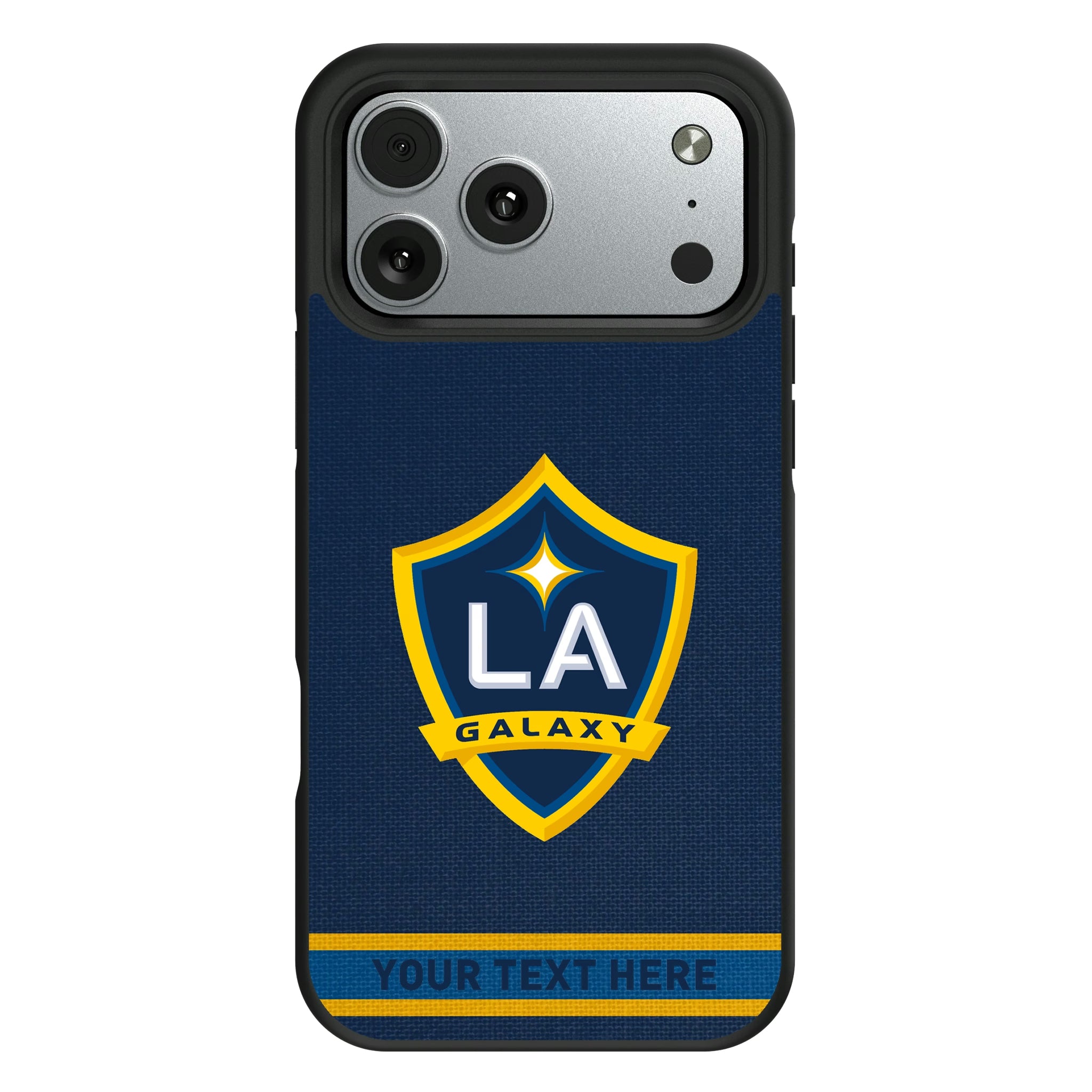 LA Galaxy Personalized Stripe iPhone Bump Phone Case for Apple iPhone#Device_iPhone 17 Pro Max