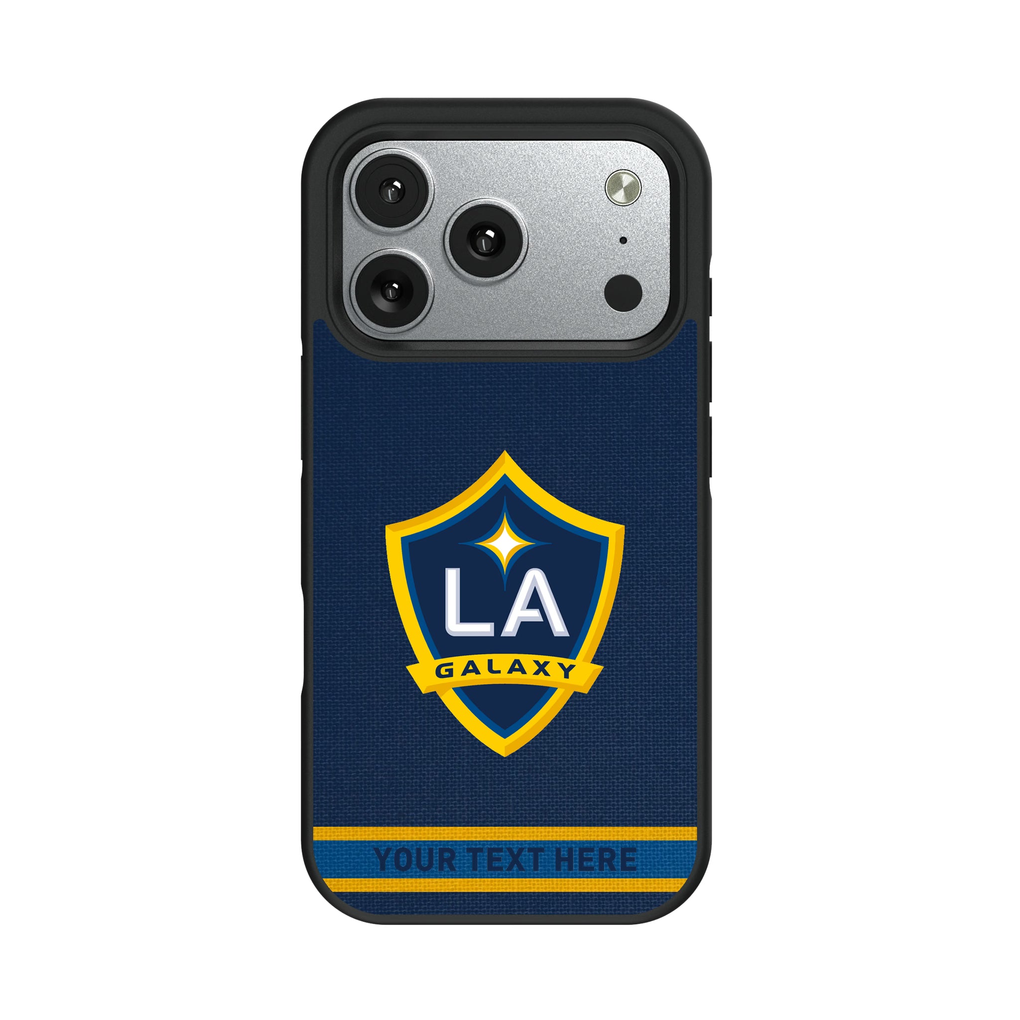 LA Galaxy Personalized Stripe iPhone Bump Phone Case for Apple iPhone#Device_iPhone 17 Pro