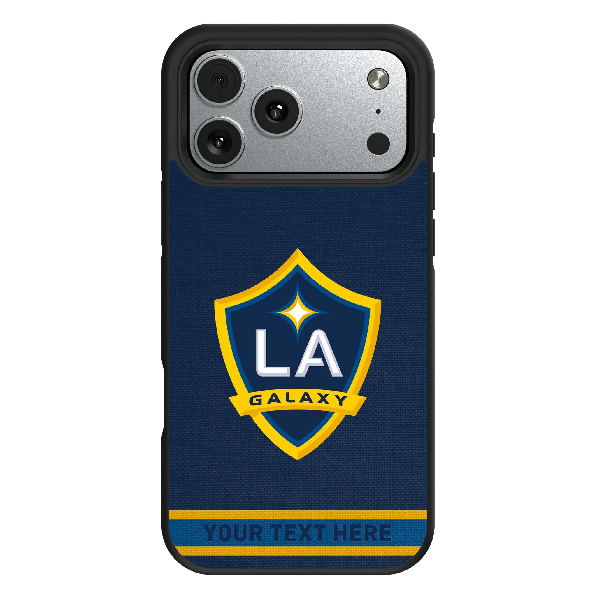 LA Galaxy Personalized Stripe iPhone Bump Phone Case for Apple iPhone#Device_iPhone 17 Pro Max
