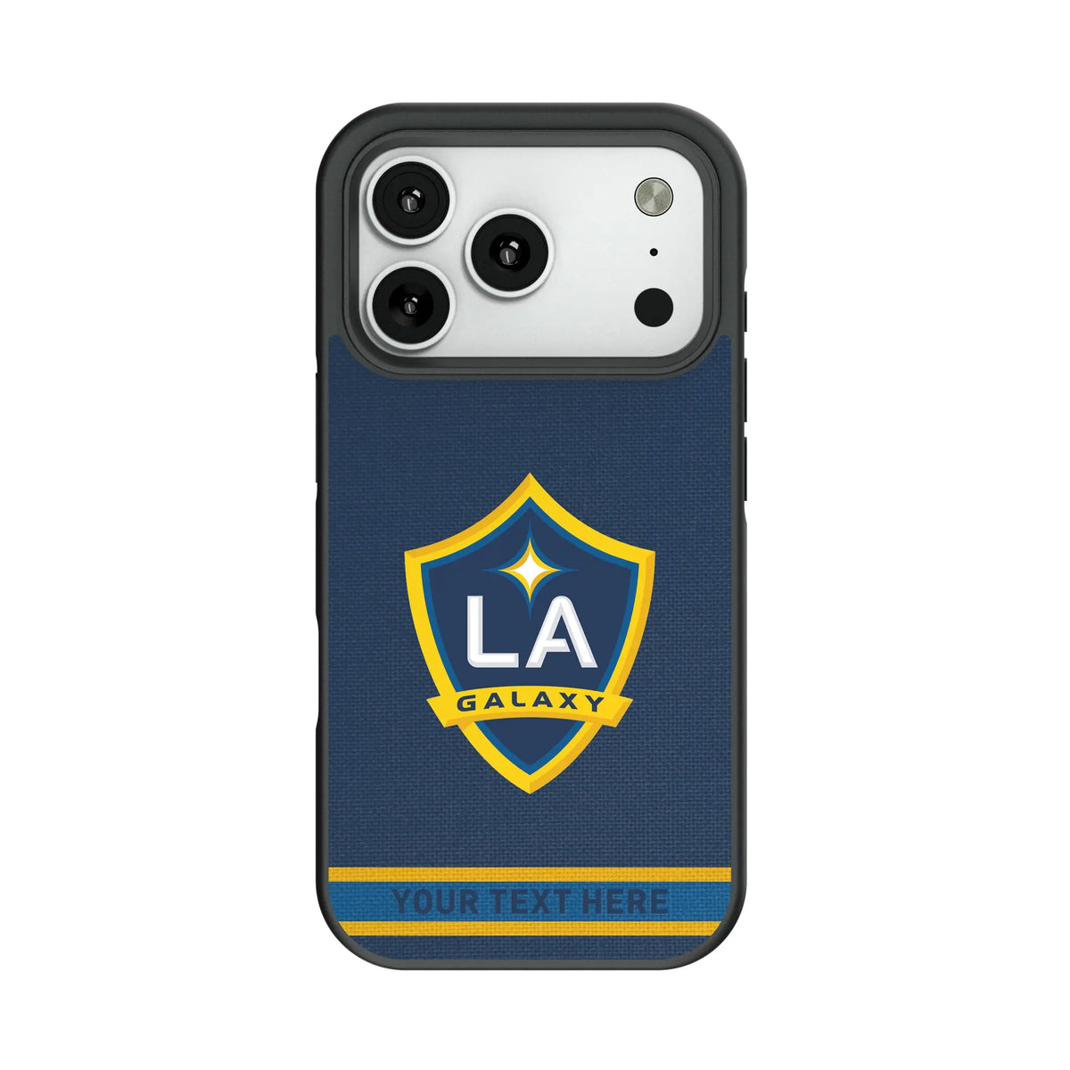 LA Galaxy Personalized Stripe Bump Phone Case for Apple iPhone