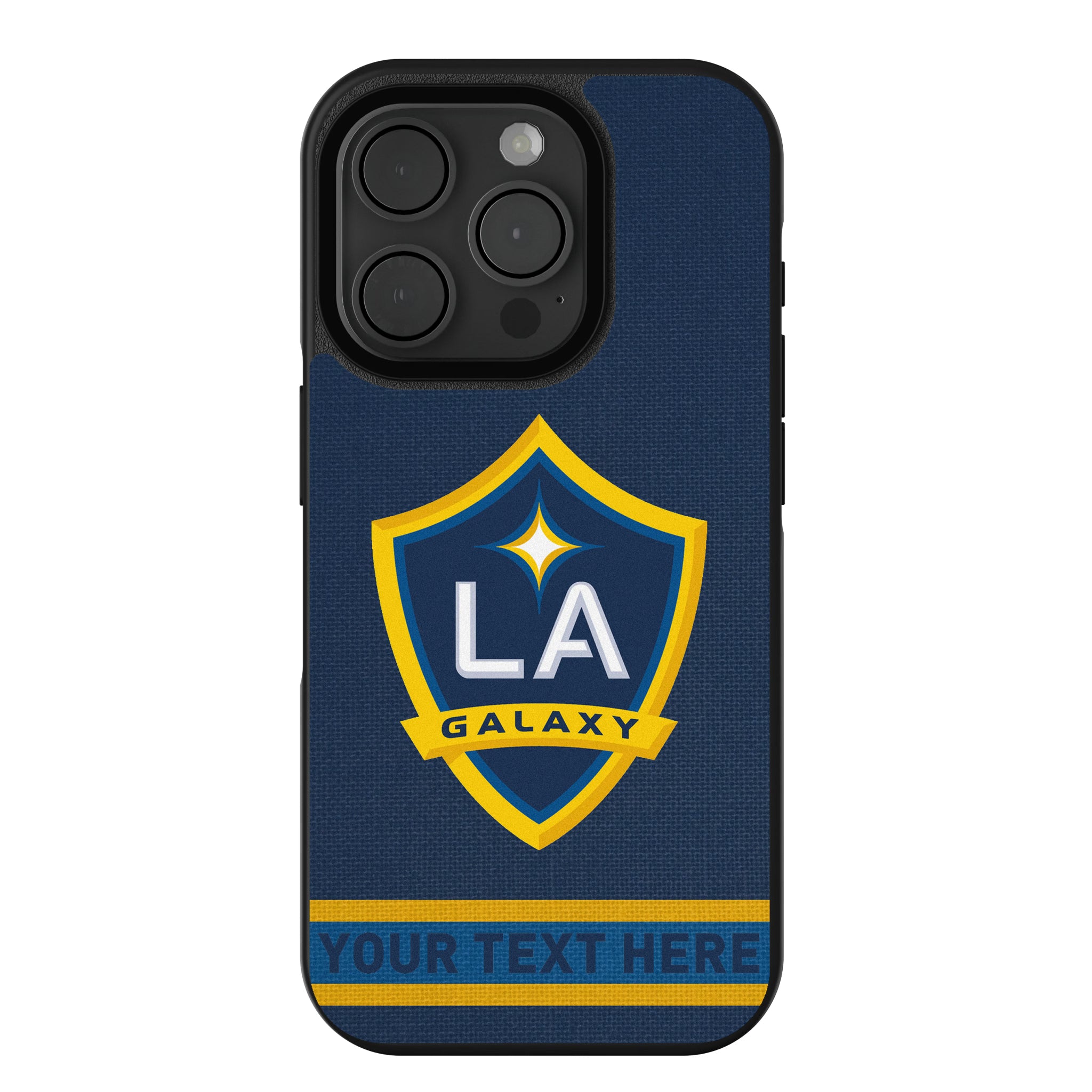 LA Galaxy Personalized Stripe iPhone Bump Phone Case for Apple iPhone