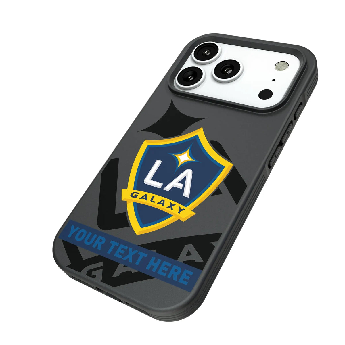 LA Galaxy Personalized Tilt iPhone Bump Phone Case for Apple iPhone - Isometric View#Device_iPhone 18 Pro