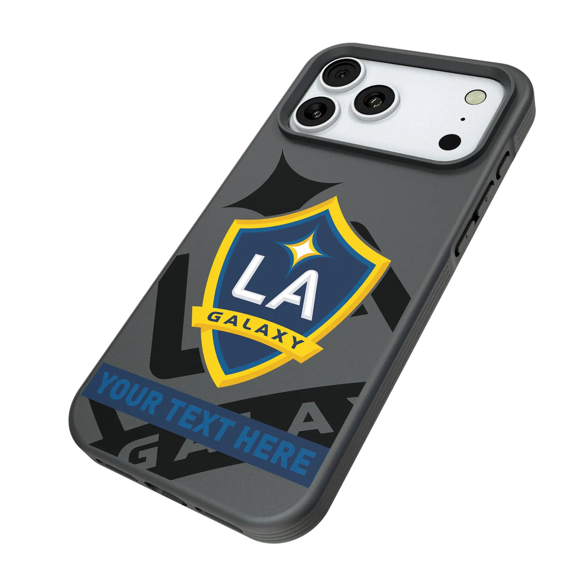 LA Galaxy Personalized Tilt iPhone Bump Phone Case for Apple iPhone - Isometric View#Device_iPhone 18 Pro Max