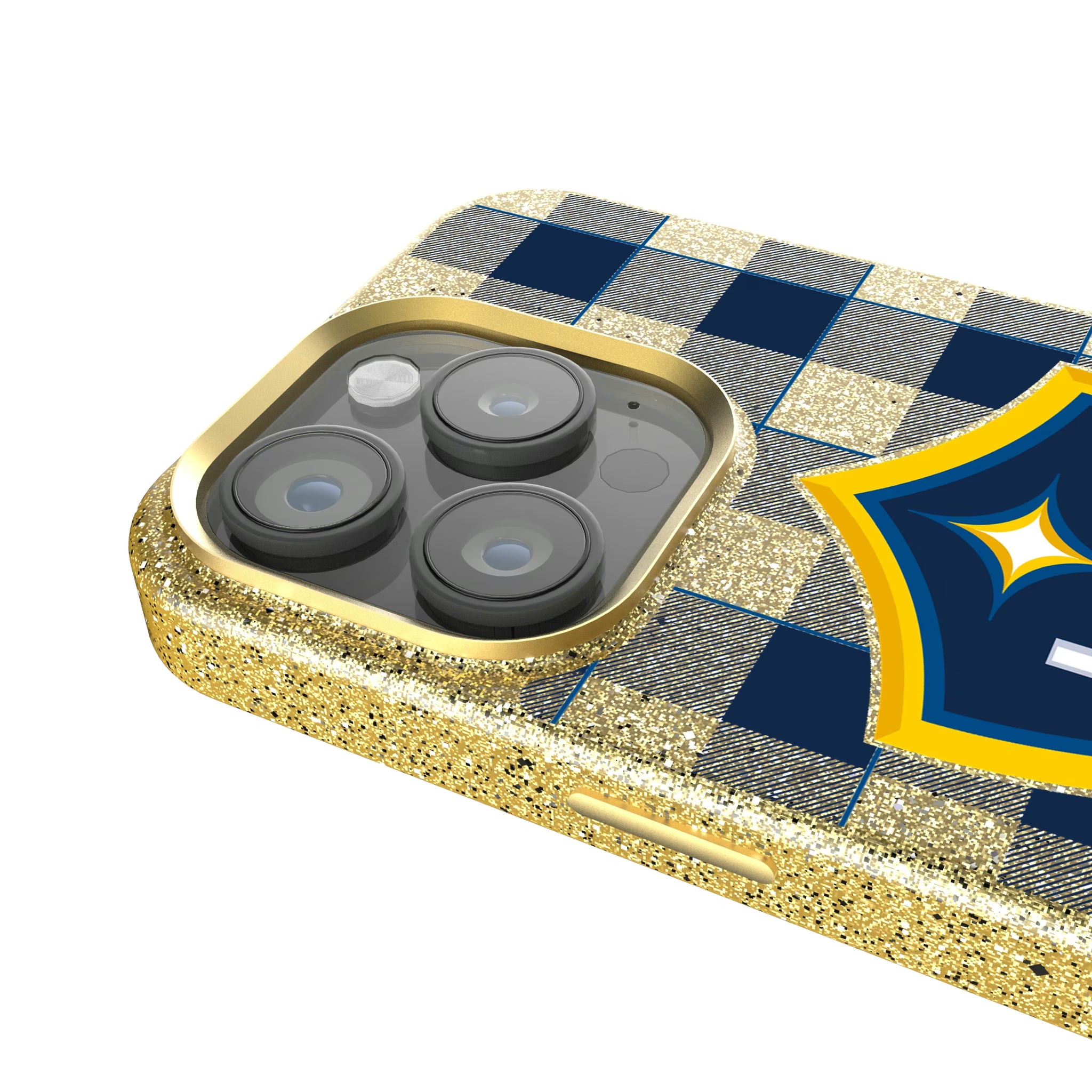 LA Galaxy Plaid iPhone Bling Phone Case for Apple iPhone - Detail