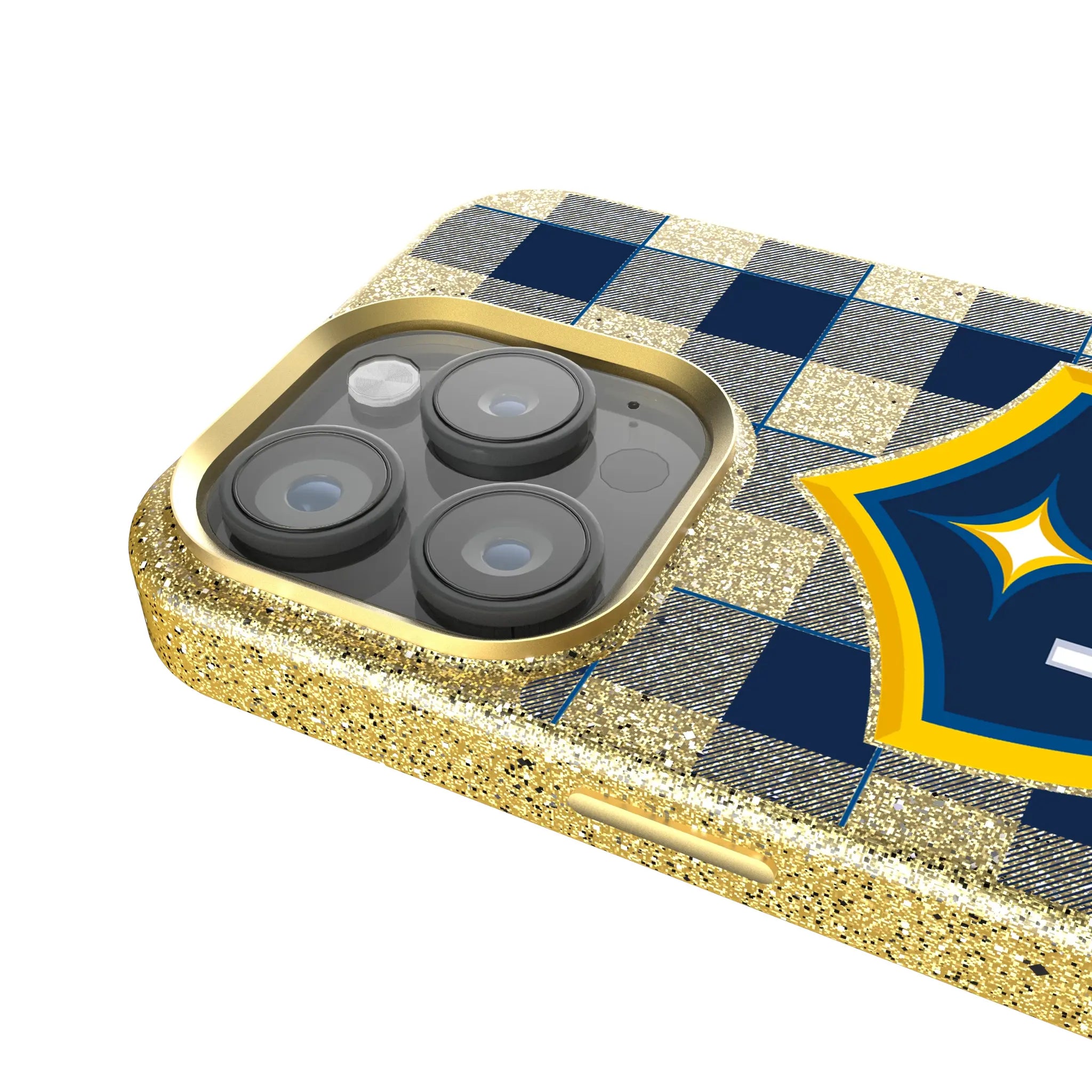 LA Galaxy Plaid iPhone Bling Phone Case for Apple iPhone - Detail