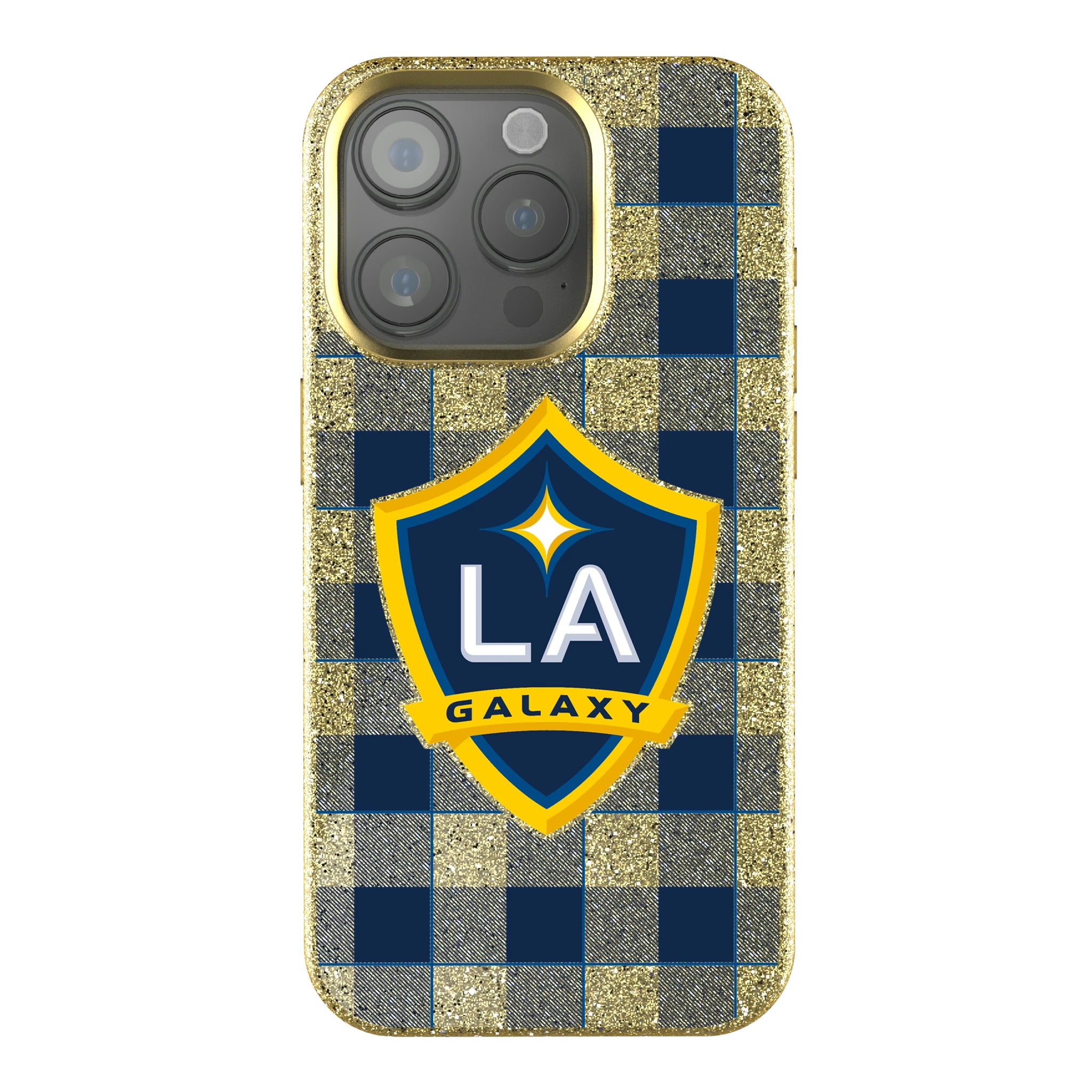 LA Galaxy Plaid iPhone Bling Phone Case for Apple iPhone