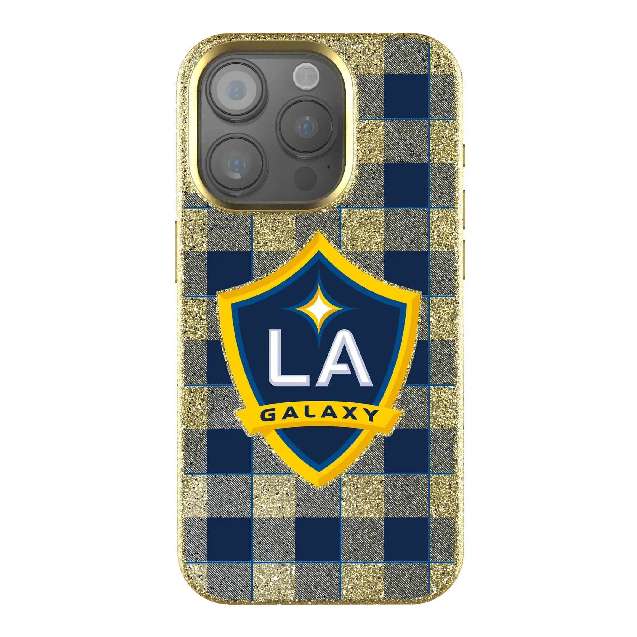 LA Galaxy Plaid iPhone Bling Phone Case for Apple iPhone
