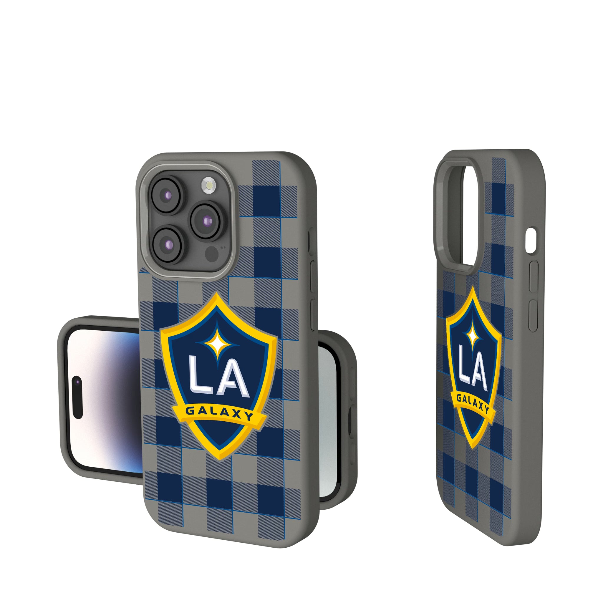 LA Galaxy Plaid iPhone Soft Touch Phone Case for Apple iPhone