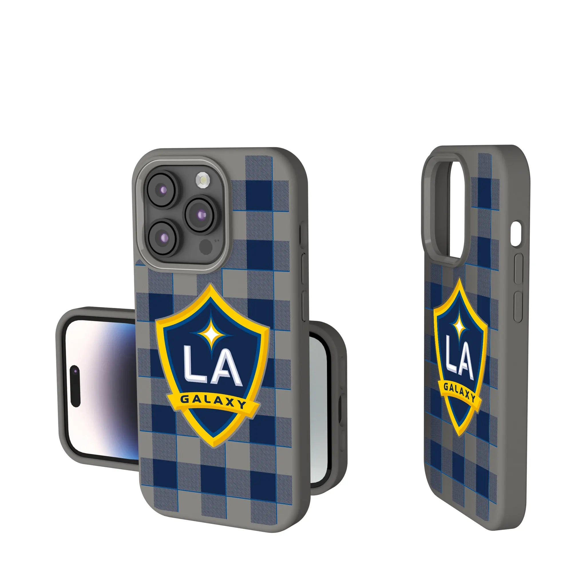 LA Galaxy Plaid iPhone Soft Touch Phone Case for Apple iPhone