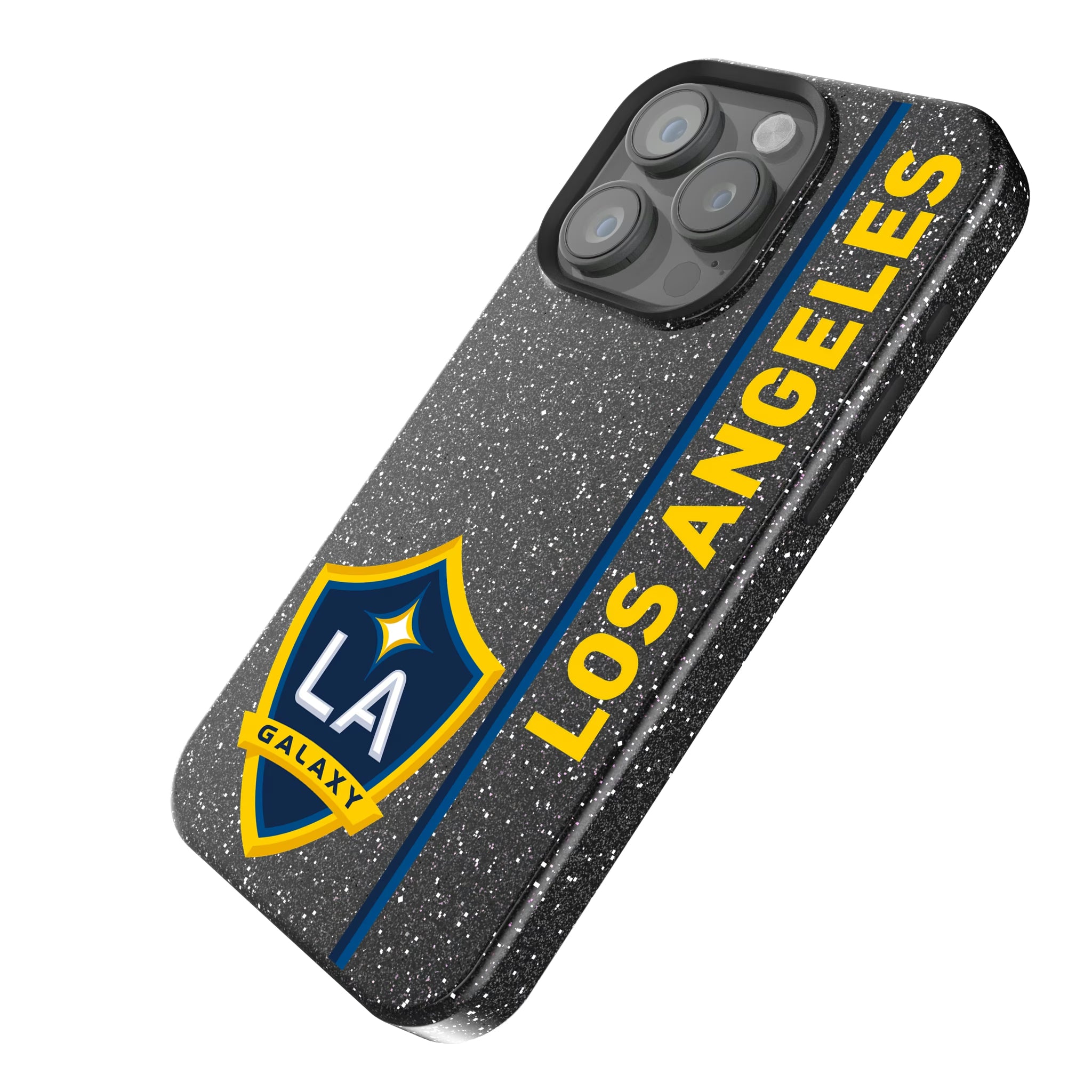 LA Galaxy Sidebar iPhone Bling Phone Case for Apple iPhone - Isometric View