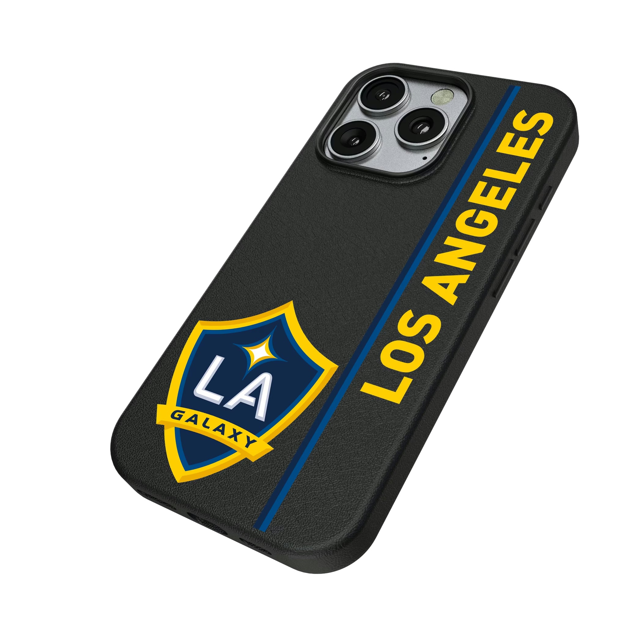 LA Galaxy Sidebar iPhone MagSafe Compatible Phone Case for Apple iPhone - Isometric View
