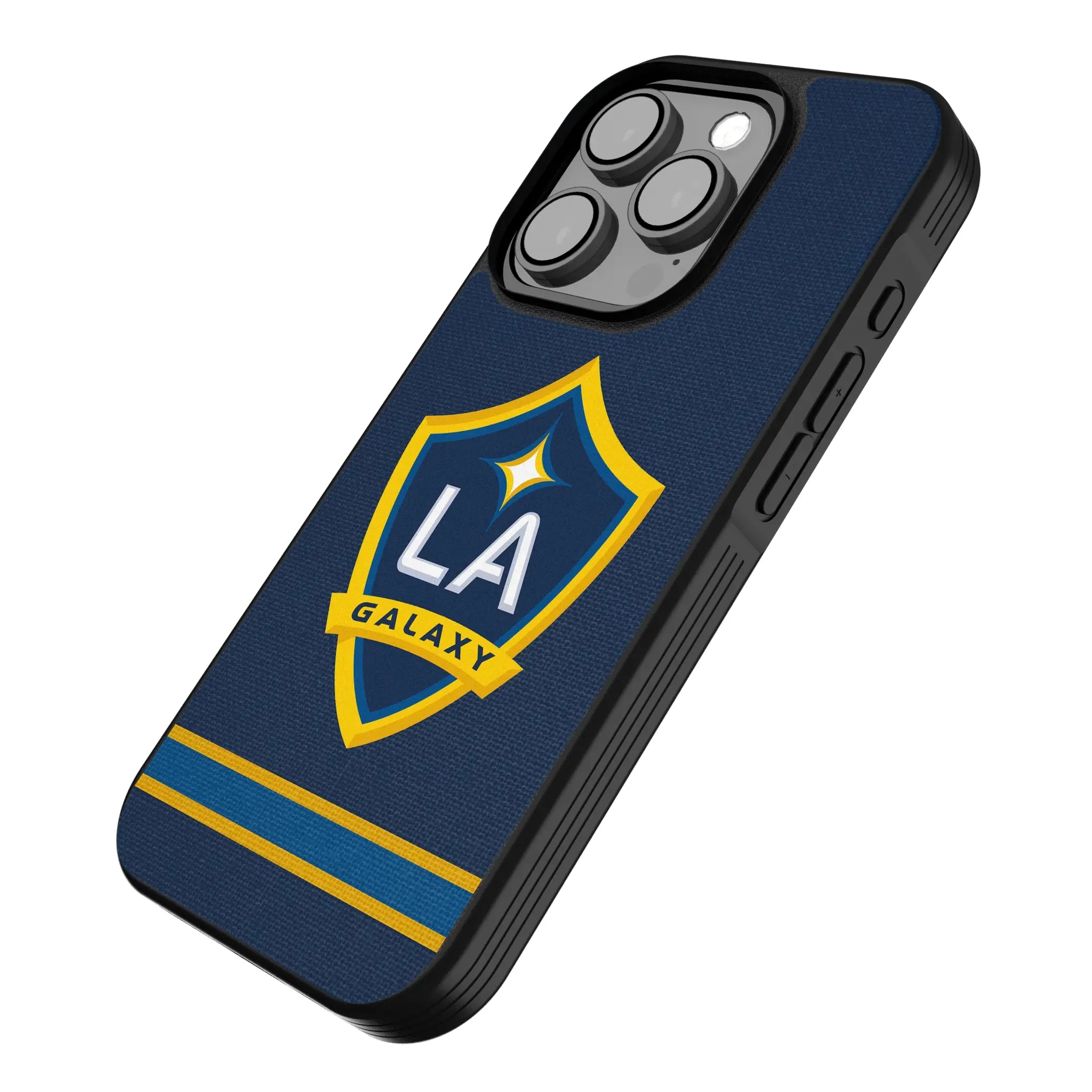 LA Galaxy Stripe iPhone Bump Phone Case for Apple iPhone - Isometric View