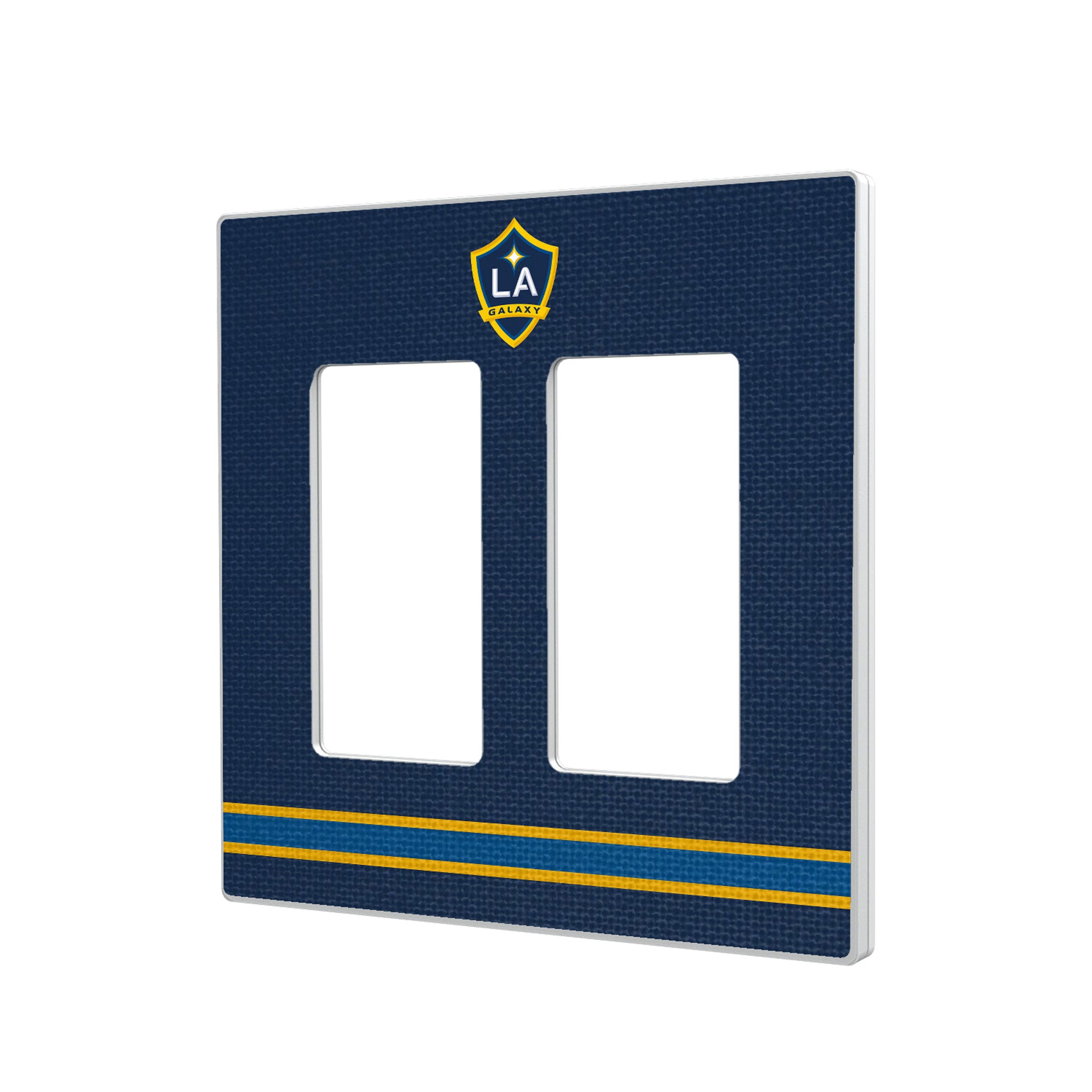 LA Galaxy Stripe Hidden-Screw Light Switch Plate#Style_Double Rocker