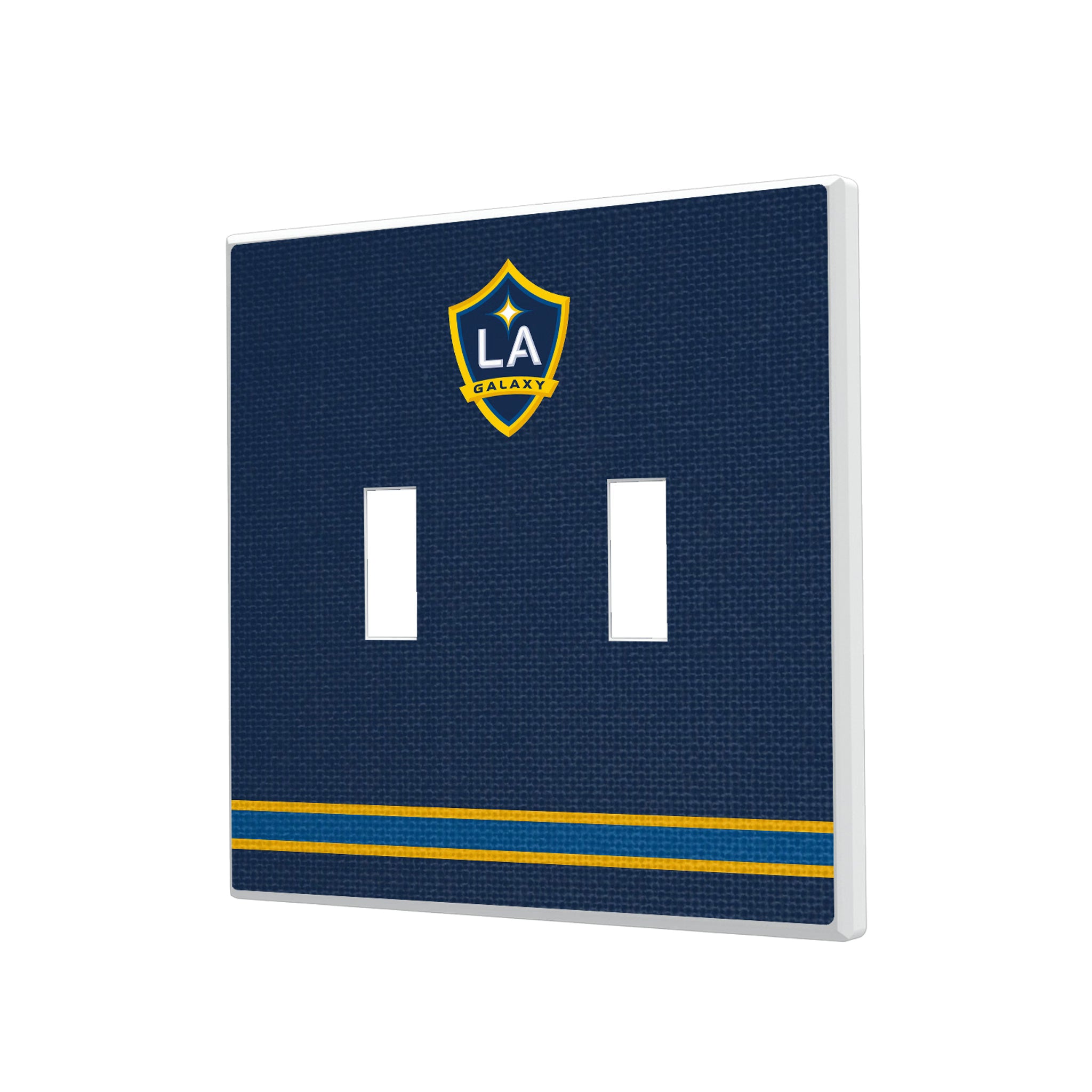 LA Galaxy Stripe Hidden-Screw Light Switch Plate#Style_Double Toggle