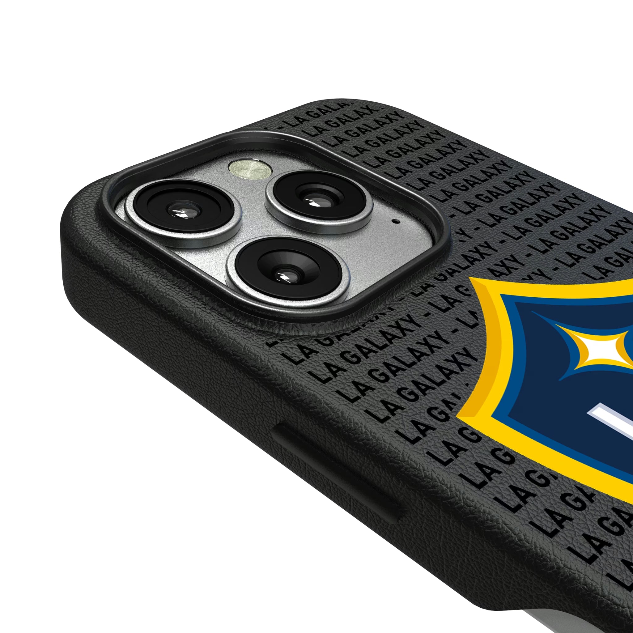 LA Galaxy Text Backdrop iPhone MagSafe Compatible Phone Case for Apple iPhone - Detail