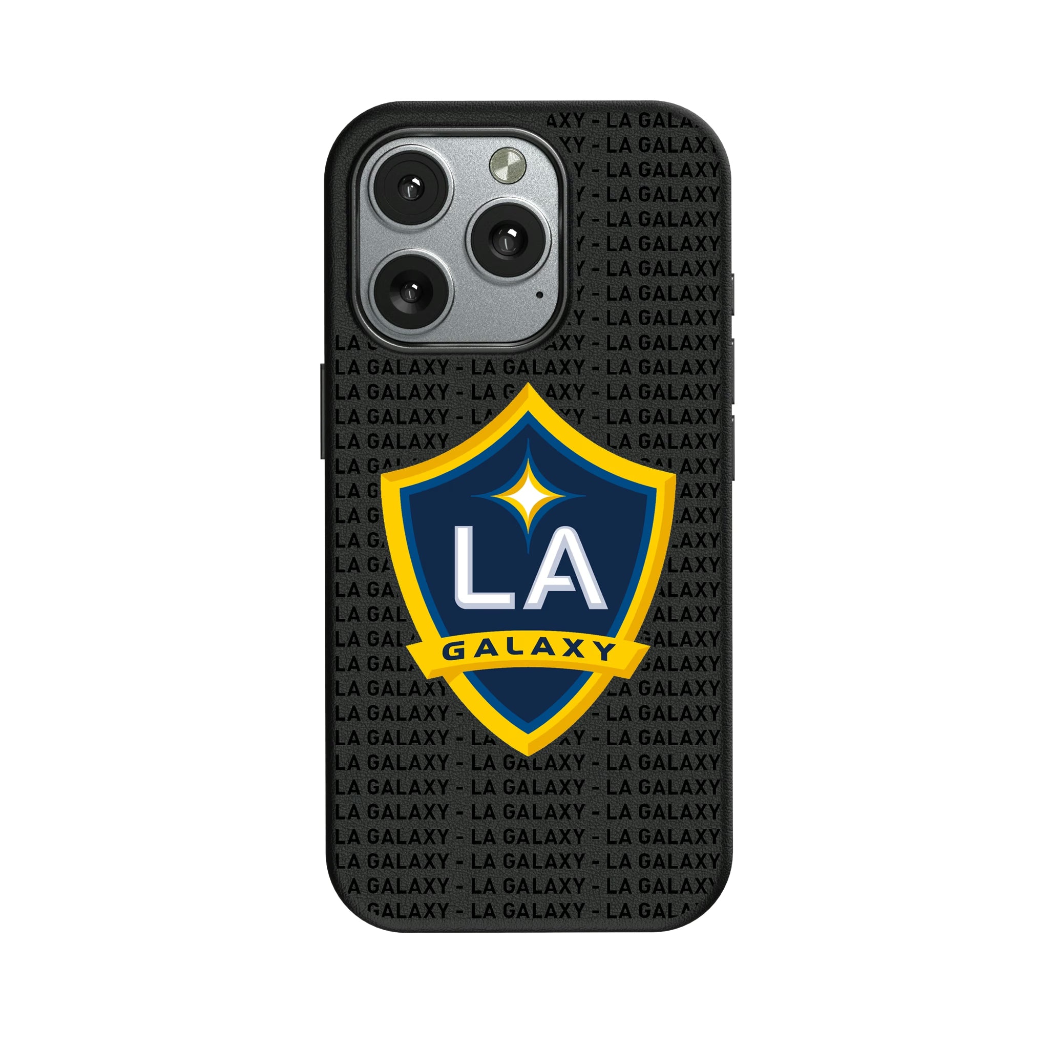 LA Galaxy Text Backdrop iPhone MagSafe Compatible Phone Case for Apple iPhone