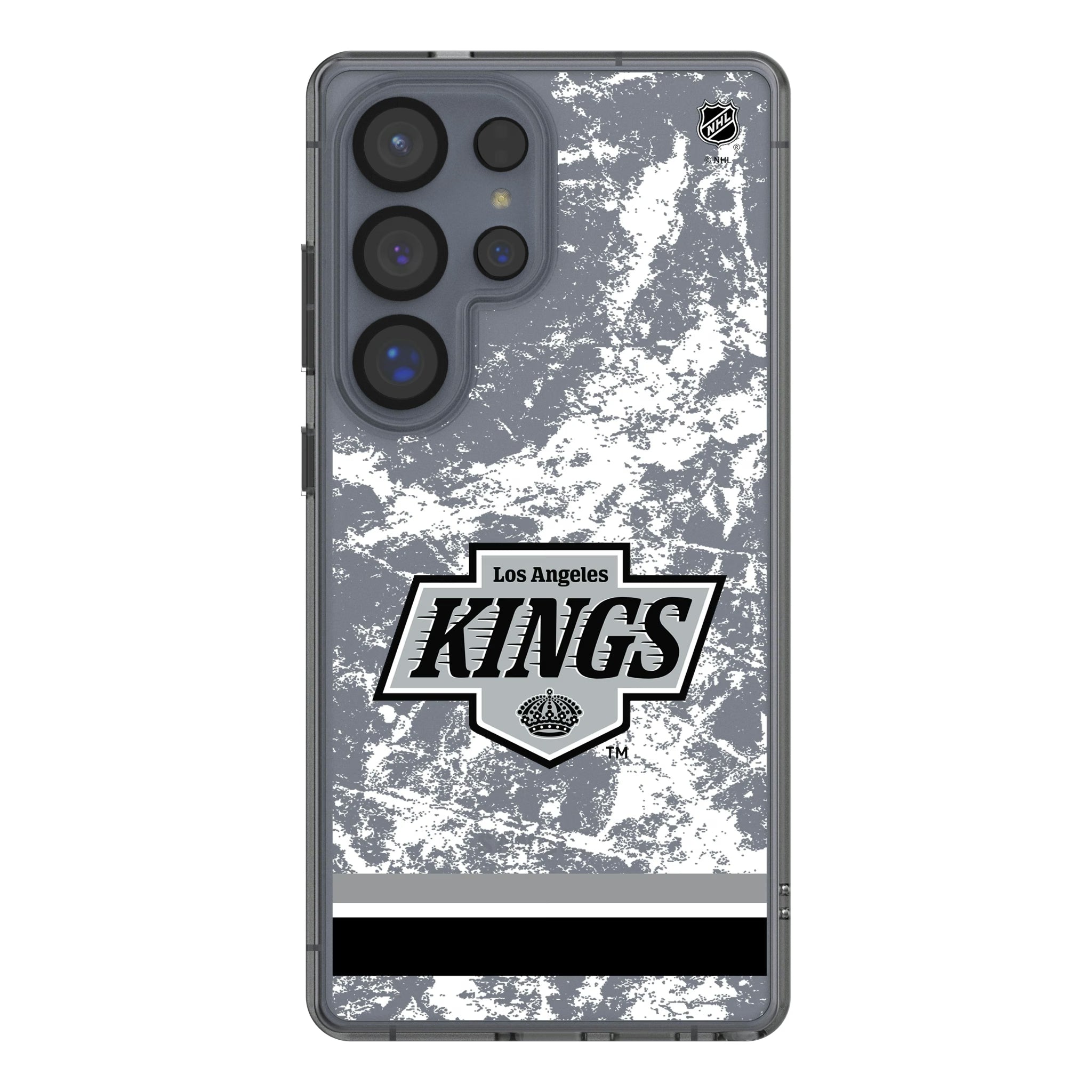 LA Kings Ice Stripe Galaxy Clear Phone Case for Samsung Galaxy