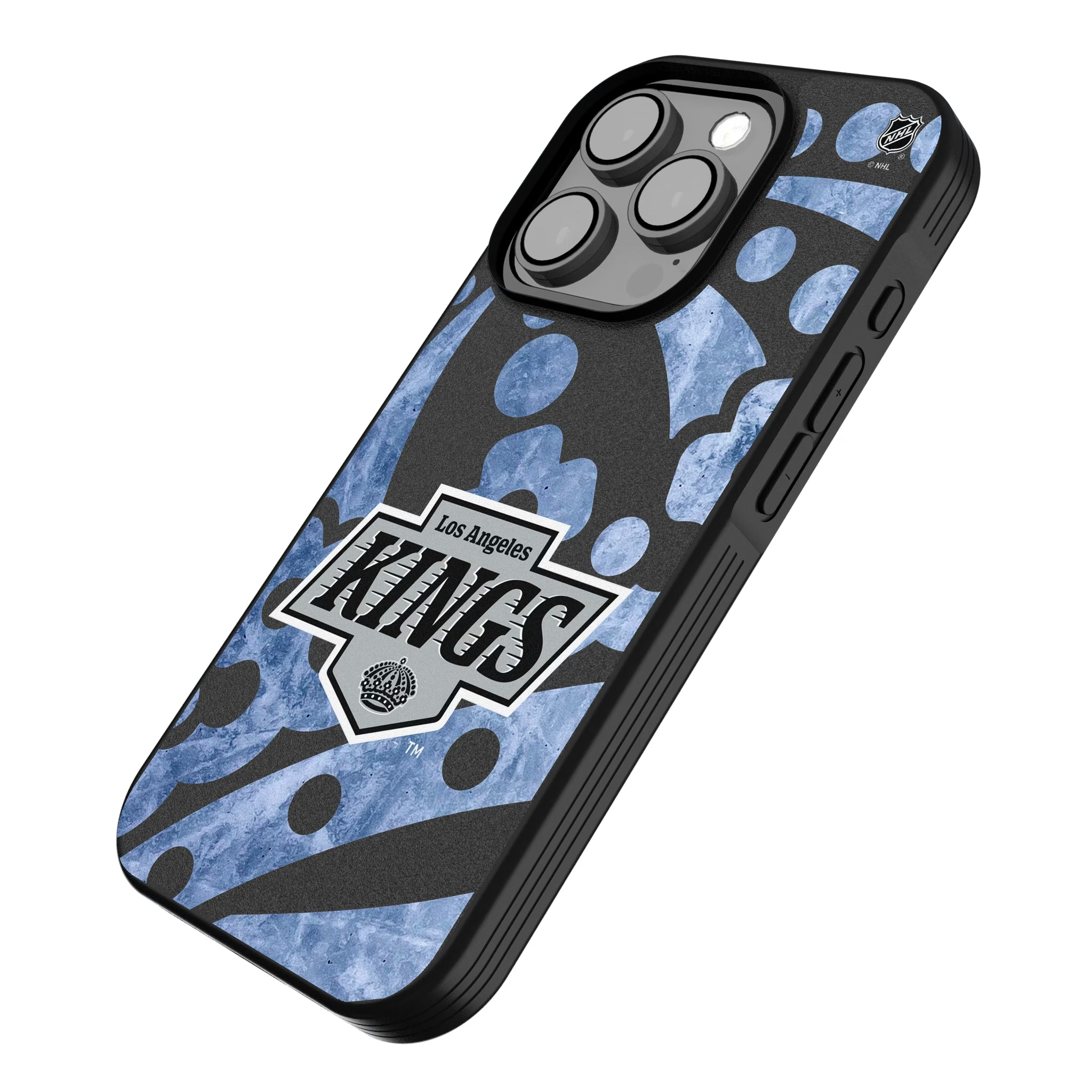 LA Kings Ice Tilt iPhone Bump Phone Case for Apple iPhone - Isometric View