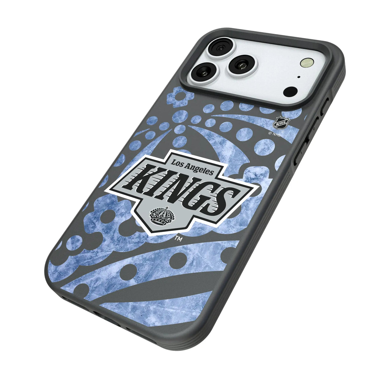 LA Kings Ice Tilt iPhone Bump Phone Case for Apple iPhone - Isometric View#Device_iPhone 18 Pro Max