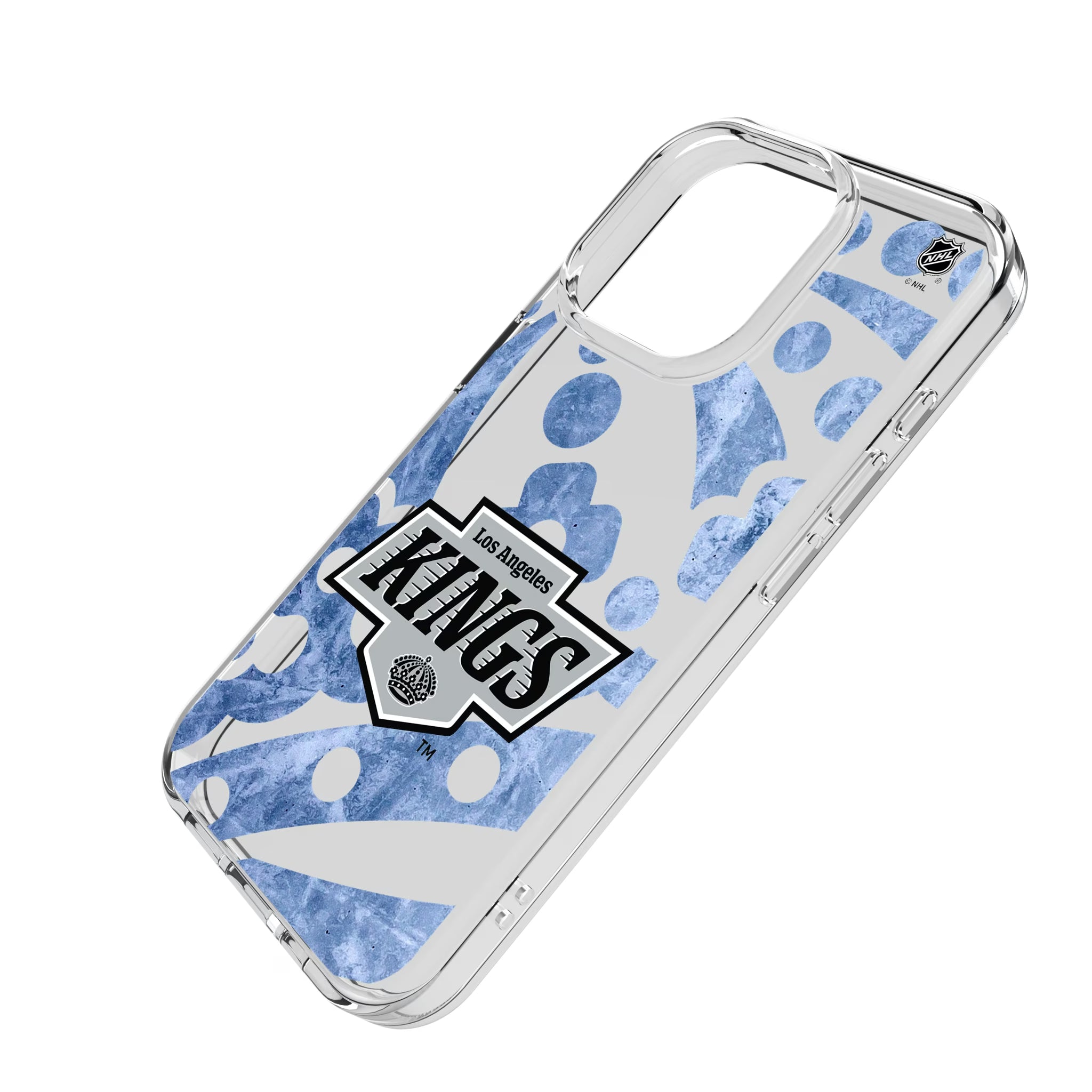 LA Kings Ice Tilt iPhone Clear Phone Case for Apple iPhone - Isometric View