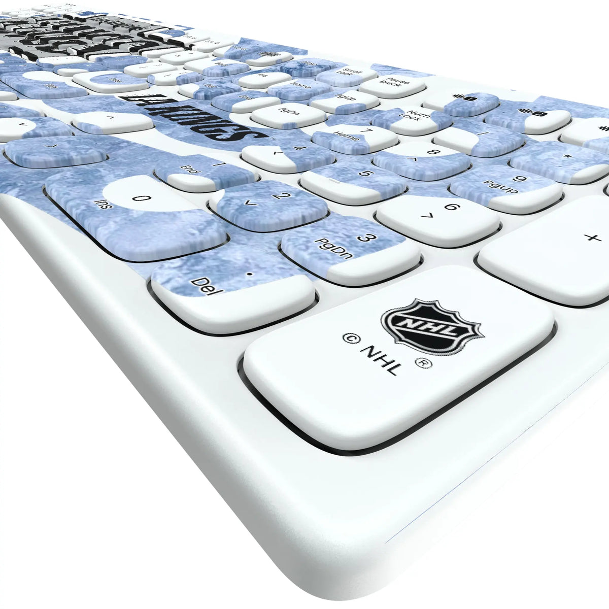 LA Kings Ice Tilt KKB605 Curved Wireless Keyboard - Detail