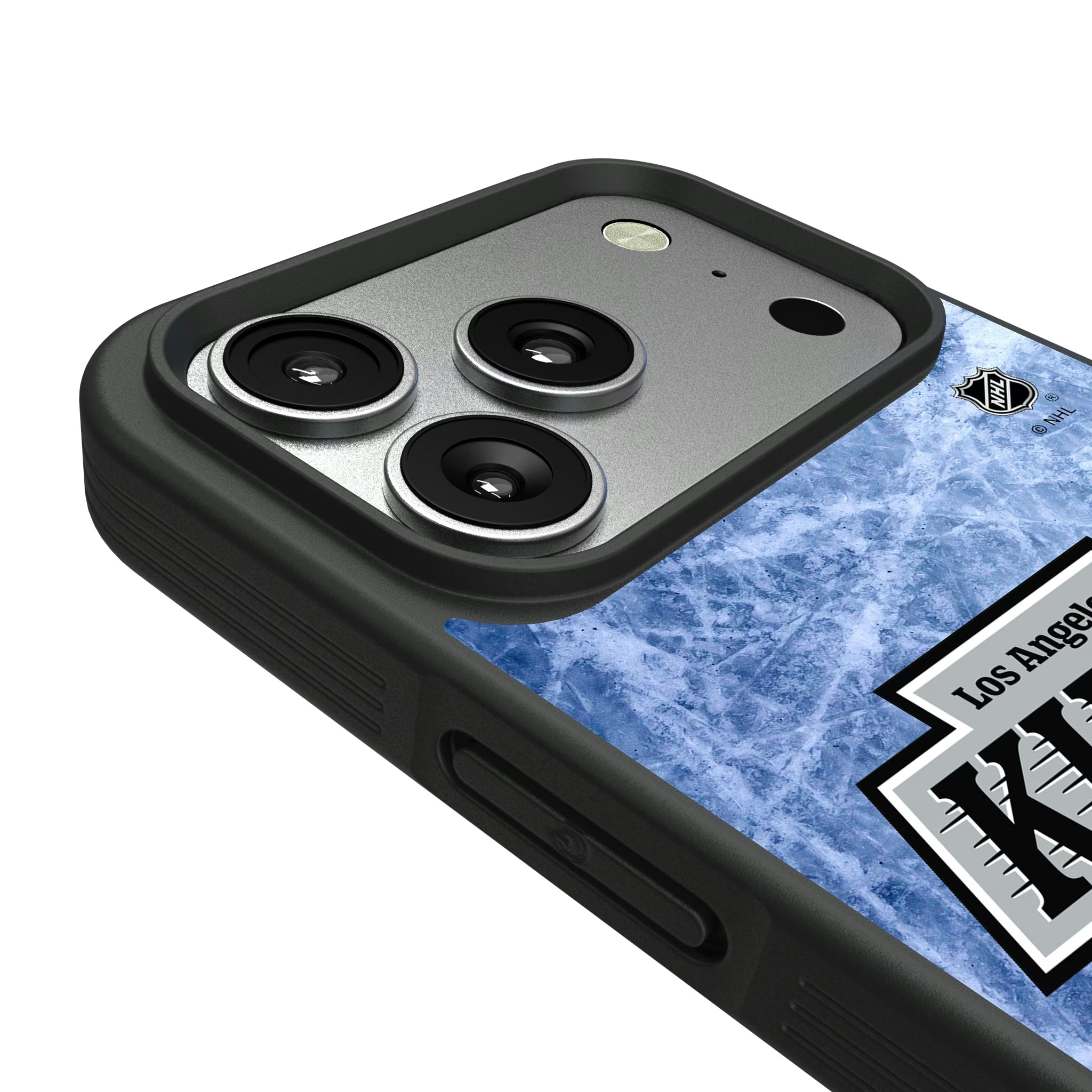 LA Kings Ice Wordmark iPhone Bump Phone Case for Apple iPhone - Detail#Device_iPhone 17 Pro