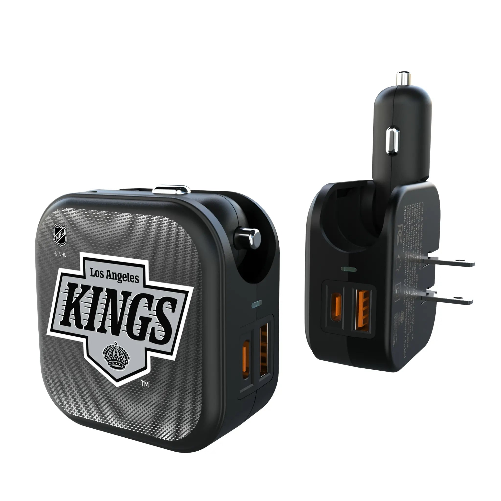 LA Kings Linen 2 in 1 USB A/C Charger
