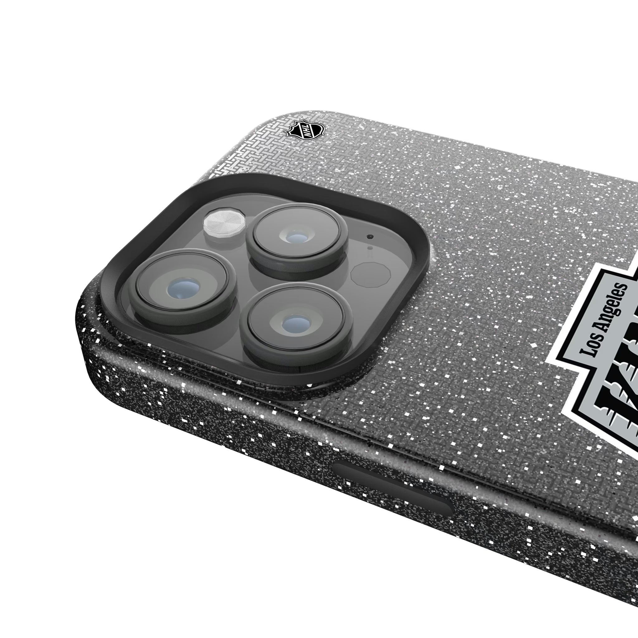 LA Kings Linen iPhone Bling Phone Case for Apple iPhone - Detail