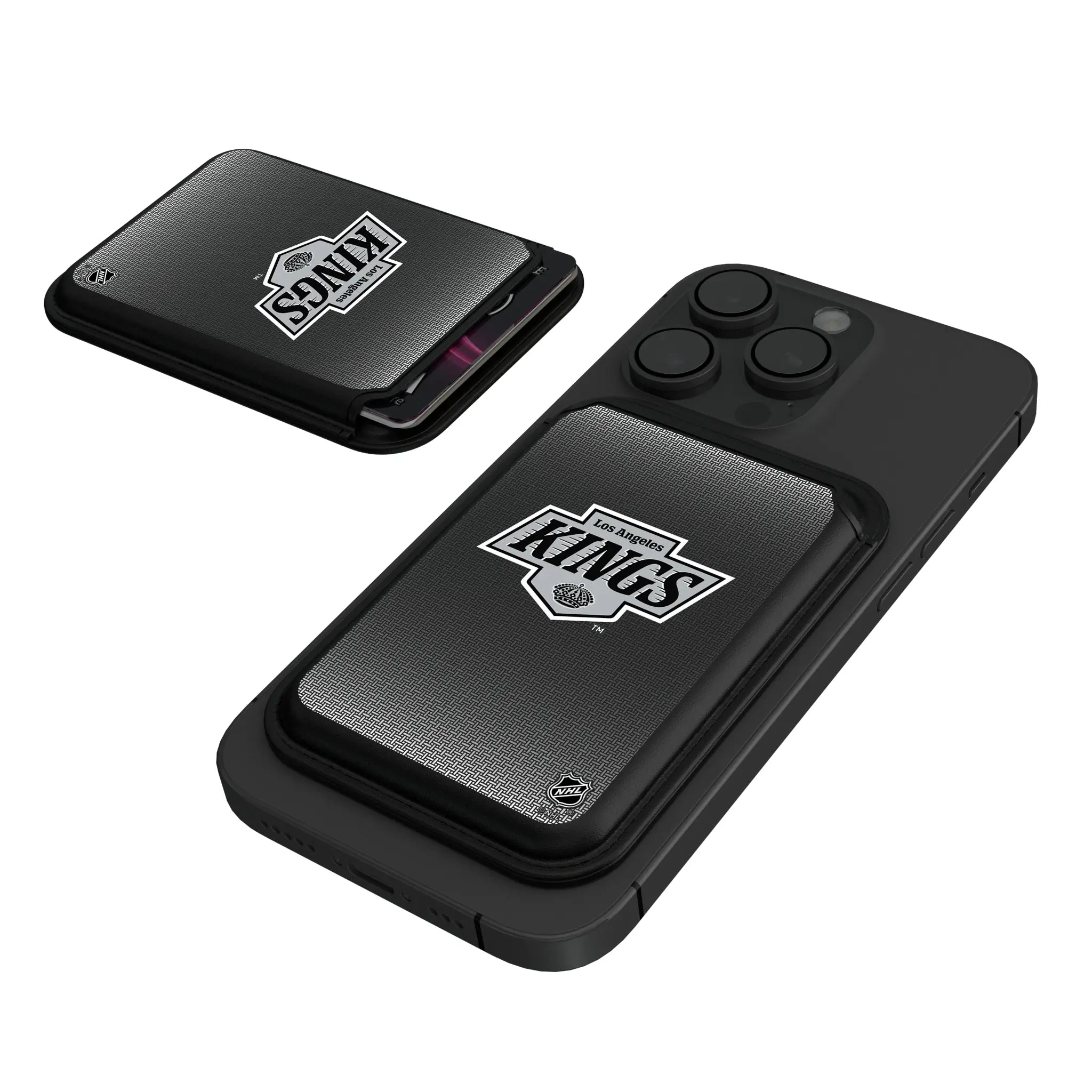 LA Kings Linen Black Magnetic Credit Card Wallet