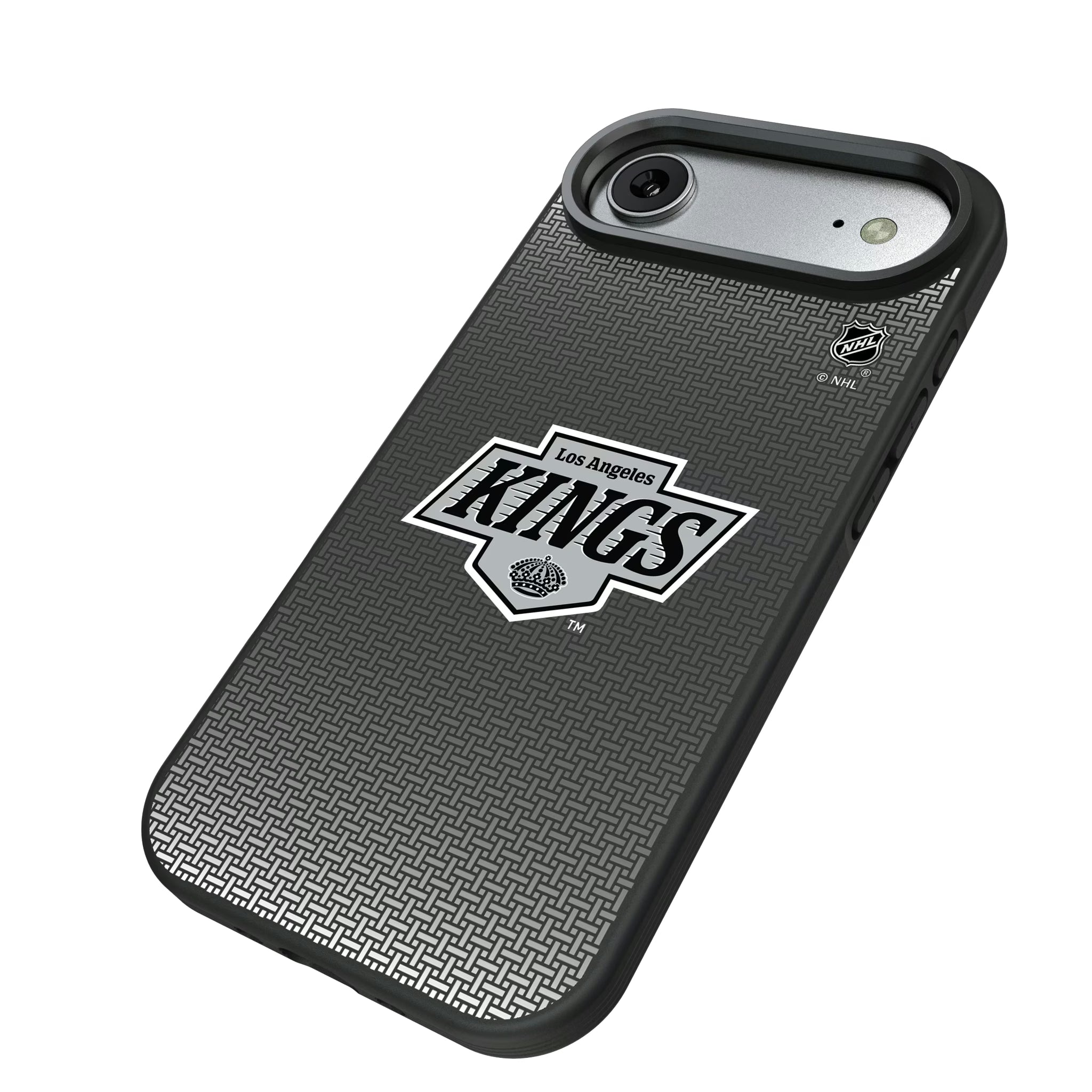 LA Kings Linen iPhone Bump Phone Case for Apple iPhone - Isometric View#Device_iPhone Air