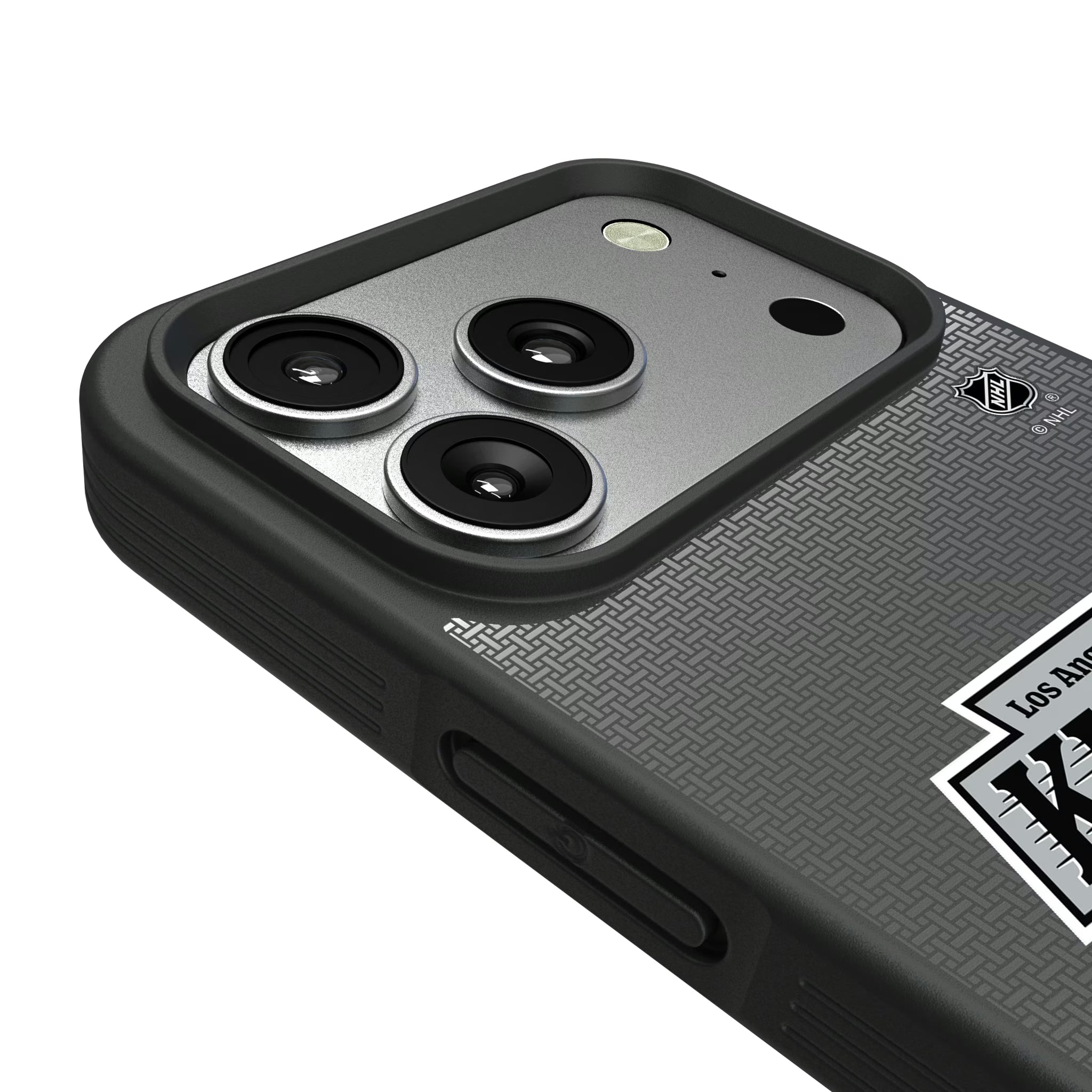 LA Kings Linen iPhone Bump Phone Case for Apple iPhone - Detail#Device_iPhone 17 Pro
