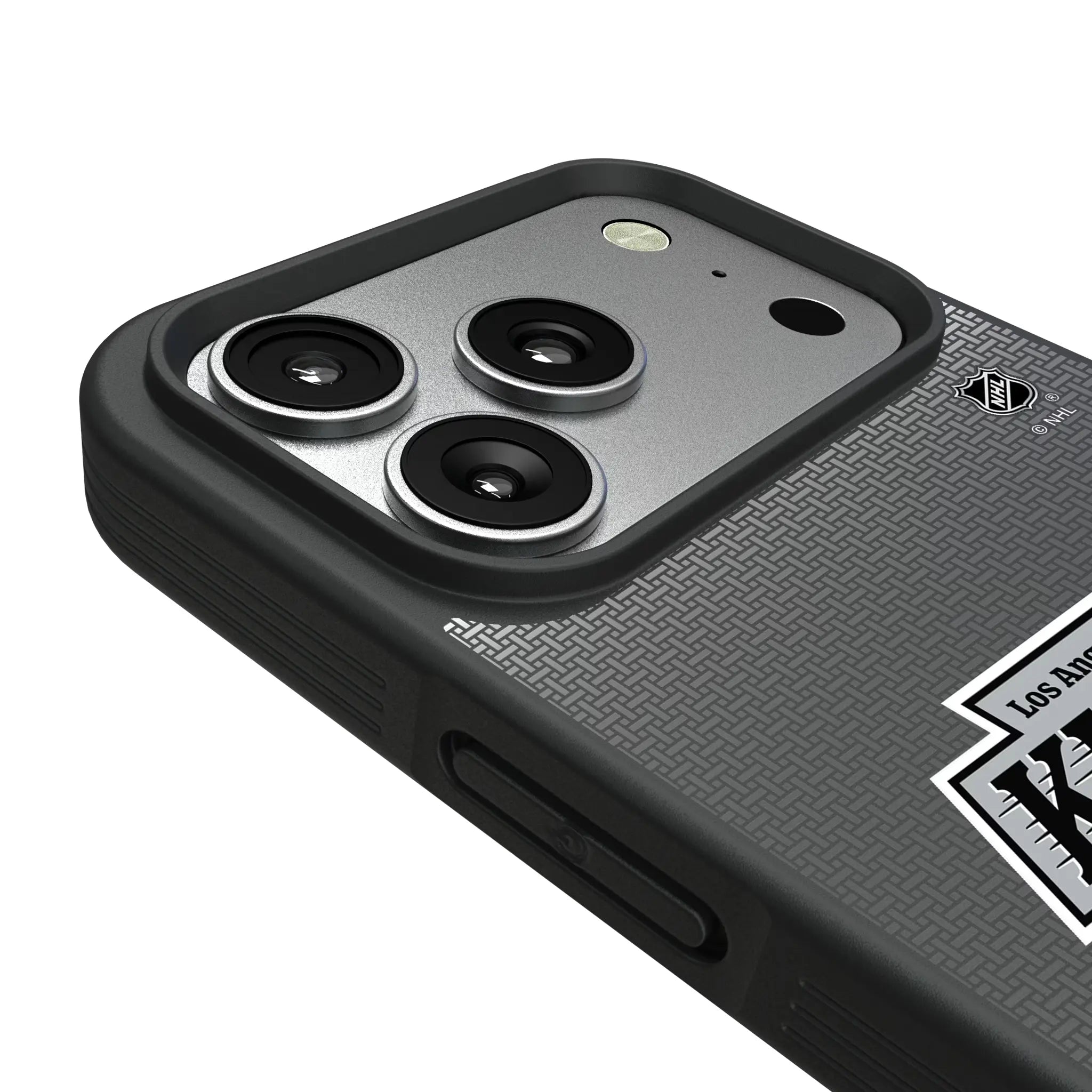 LA Kings Linen iPhone Bump Phone Case for Apple iPhone - Detail#Device_iPhone 17 Pro