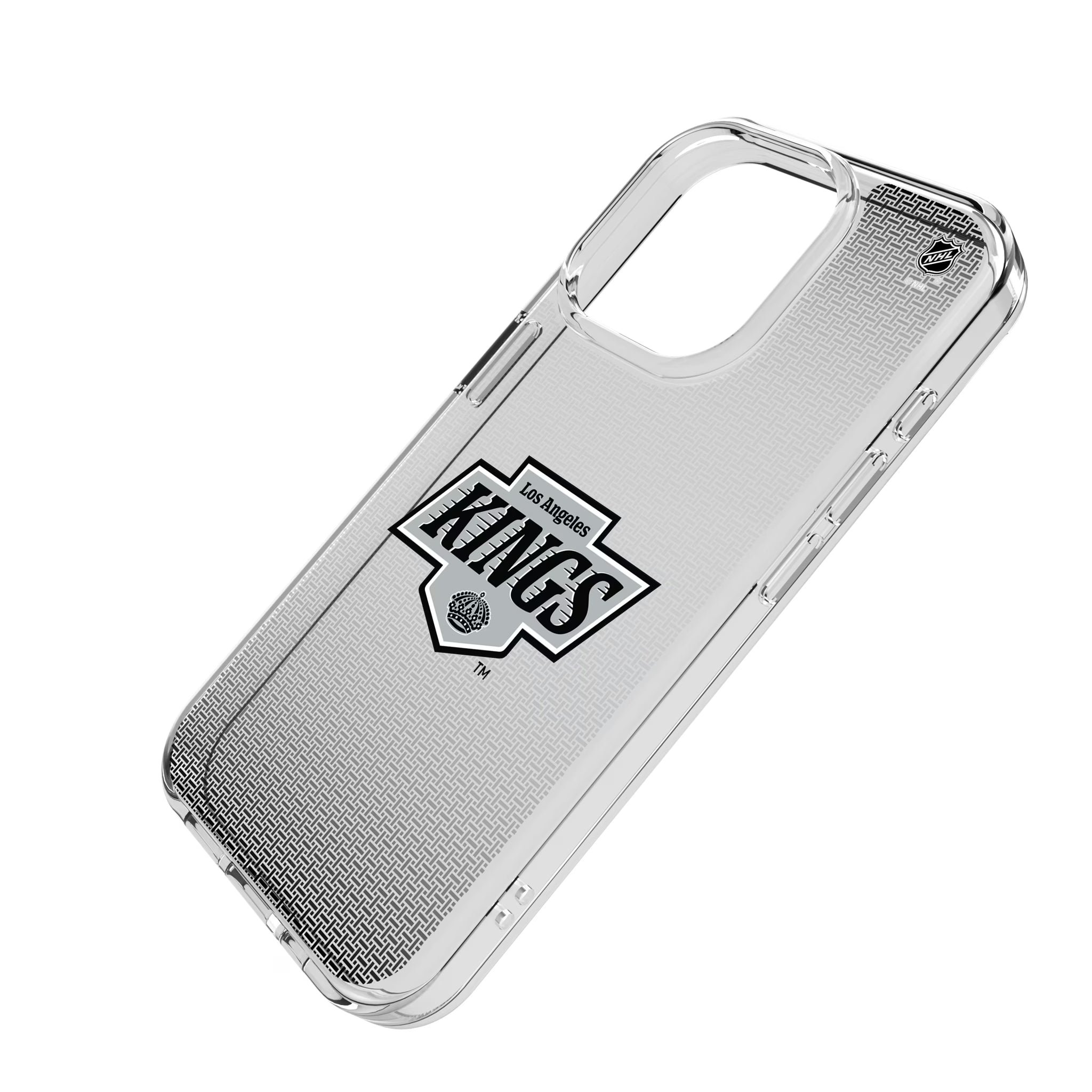 LA Kings Linen iPhone Clear Phone Case for Apple iPhone - Isometric View