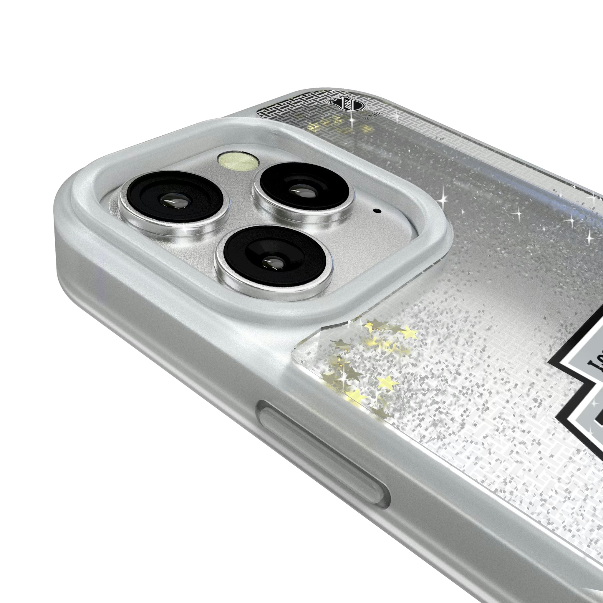 LA Kings Linen iPhone Glitter Phone Case for Apple iPhone - Detail#Device_iPhone 16 Pro