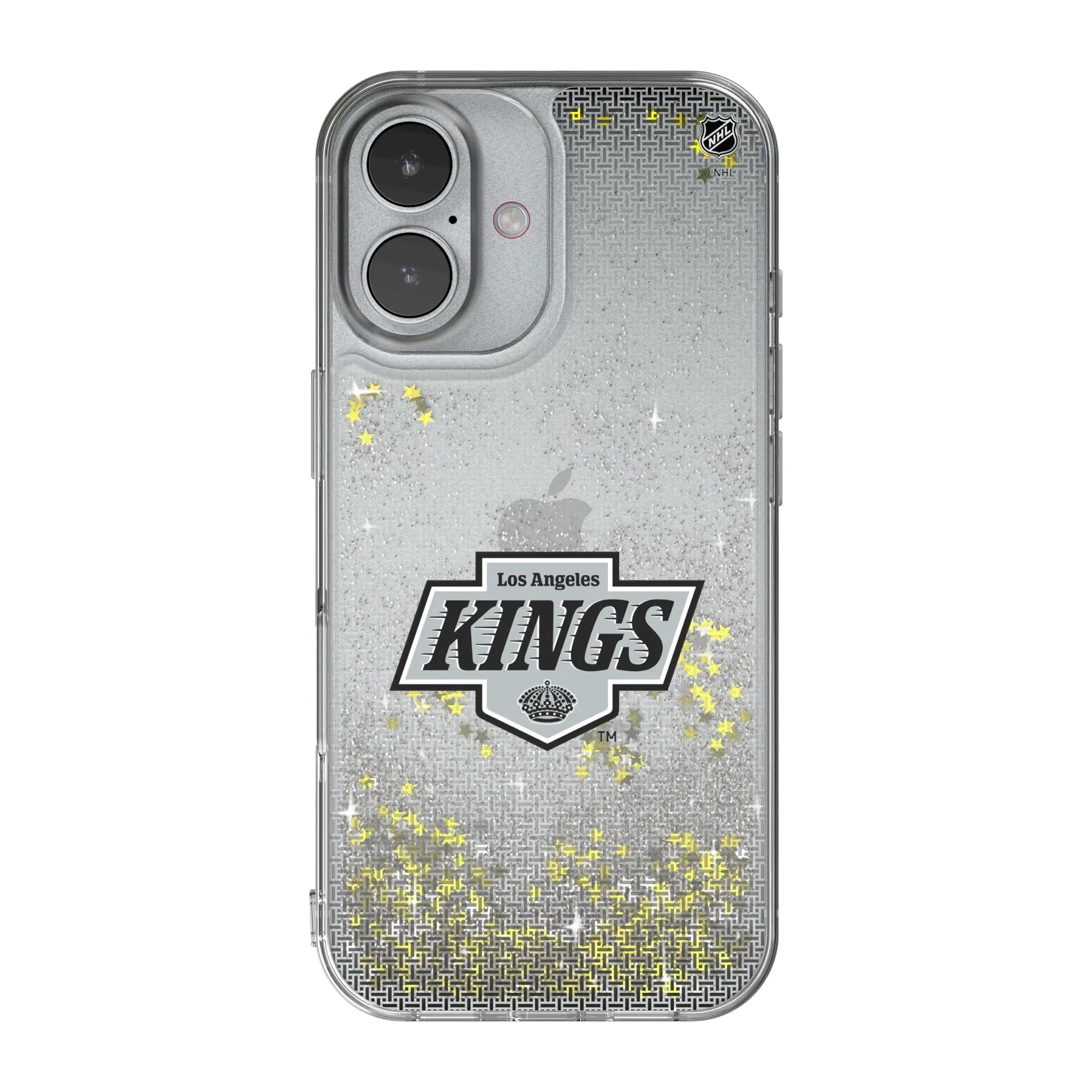 LA Kings Linen iPhone Glitter Phone Case for Apple iPhone