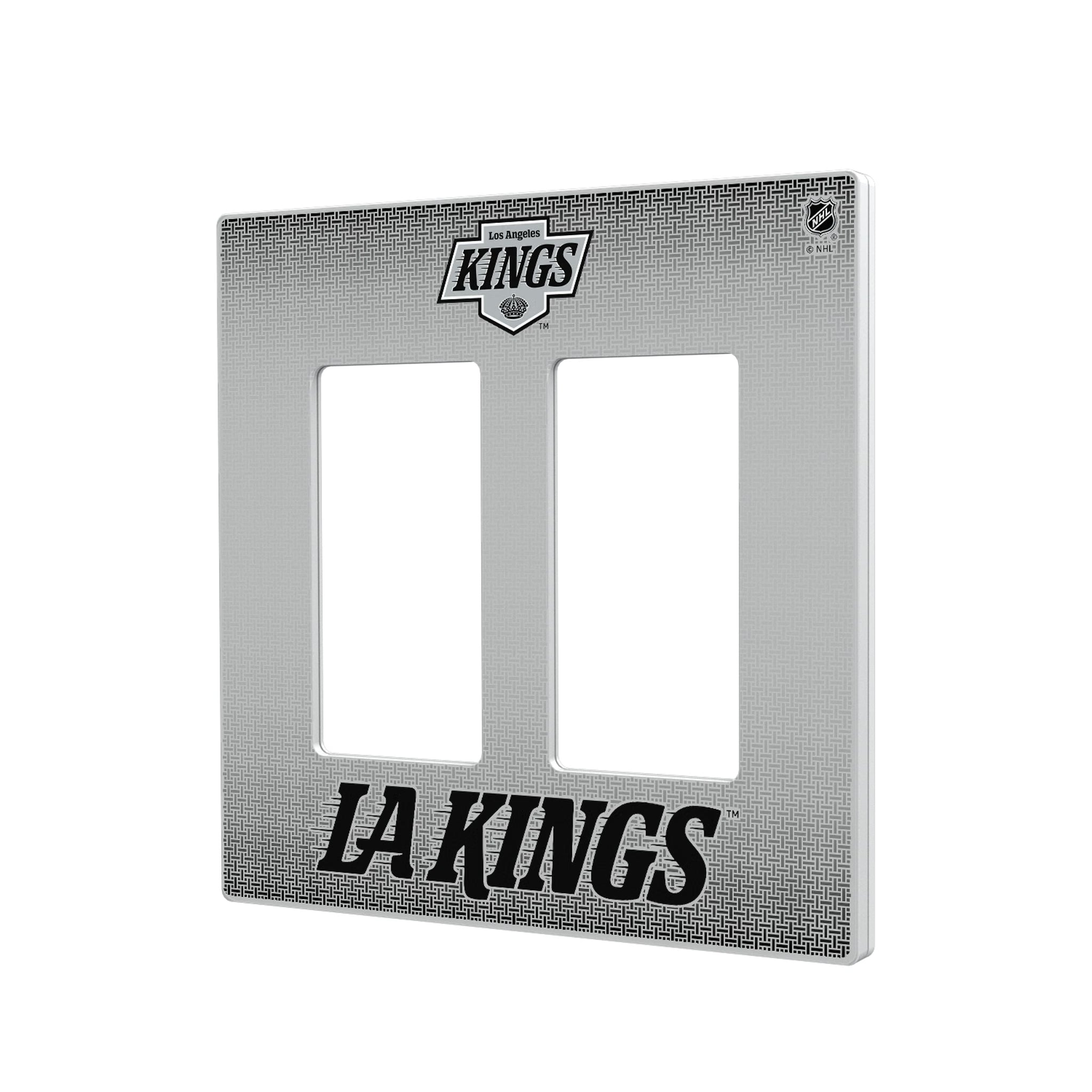 LA Kings Linen Hidden-Screw Light Switch Plate#Style_Double Rocker