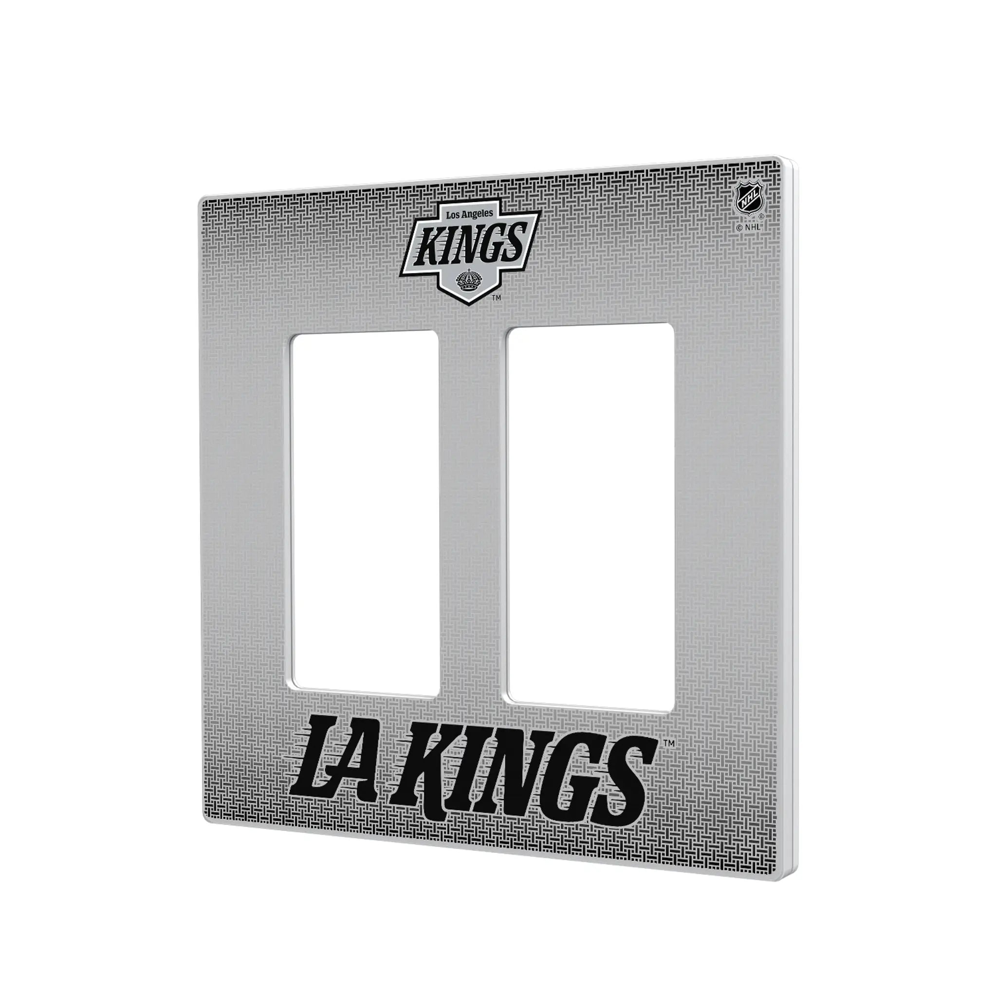 LA Kings Linen Hidden-Screw Light Switch Plate#Style_Double Rocker