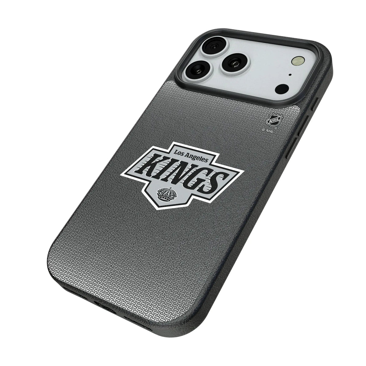 LA Kings Linen iPhone MagSafe Compatible Phone Case for Apple iPhone - Isometric View#Device_iPhone 18 Pro Max
