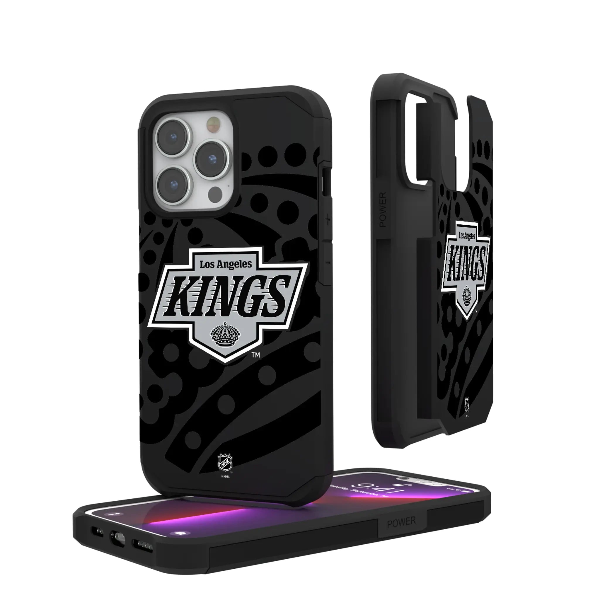 LA Kings Monocolor Tilt iPhone Rugged Phone Case for Apple iPhone