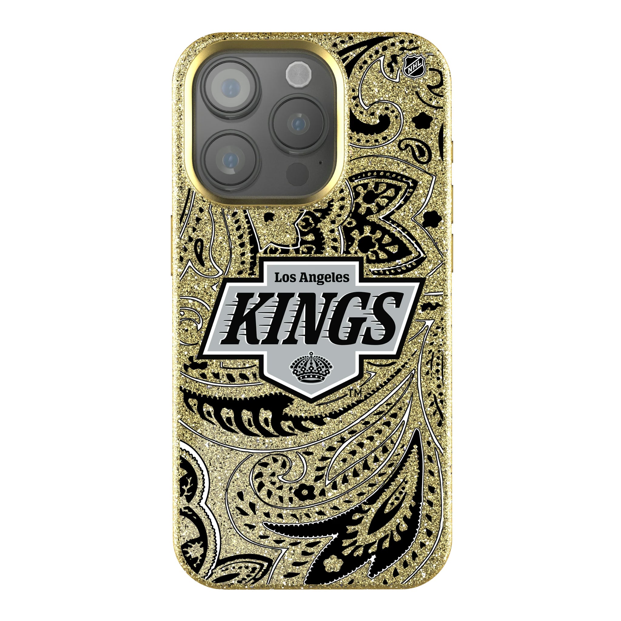LA Kings Paisley iPhone Bling Phone Case for Apple iPhone