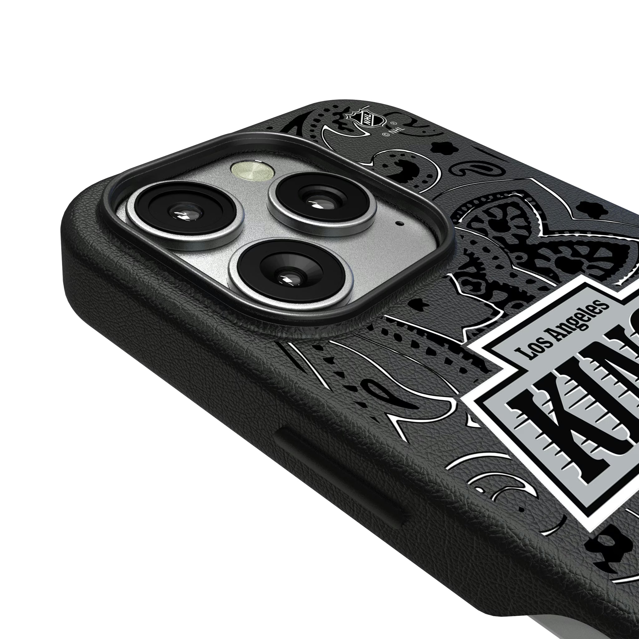 LA Kings Paisley iPhone MagSafe Compatible Phone Case for Apple iPhone - Detail