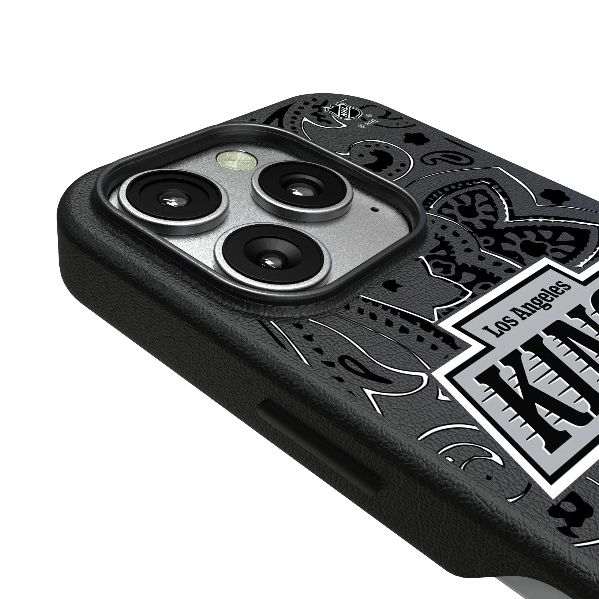 LA Kings Paisley iPhone MagSafe Compatible Phone Case for Apple iPhone - Detail