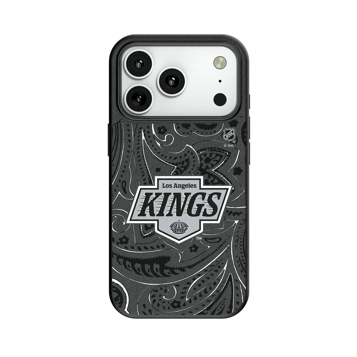 LA Kings Paisley MagSafe Compatible Phone Case for Apple iPhone