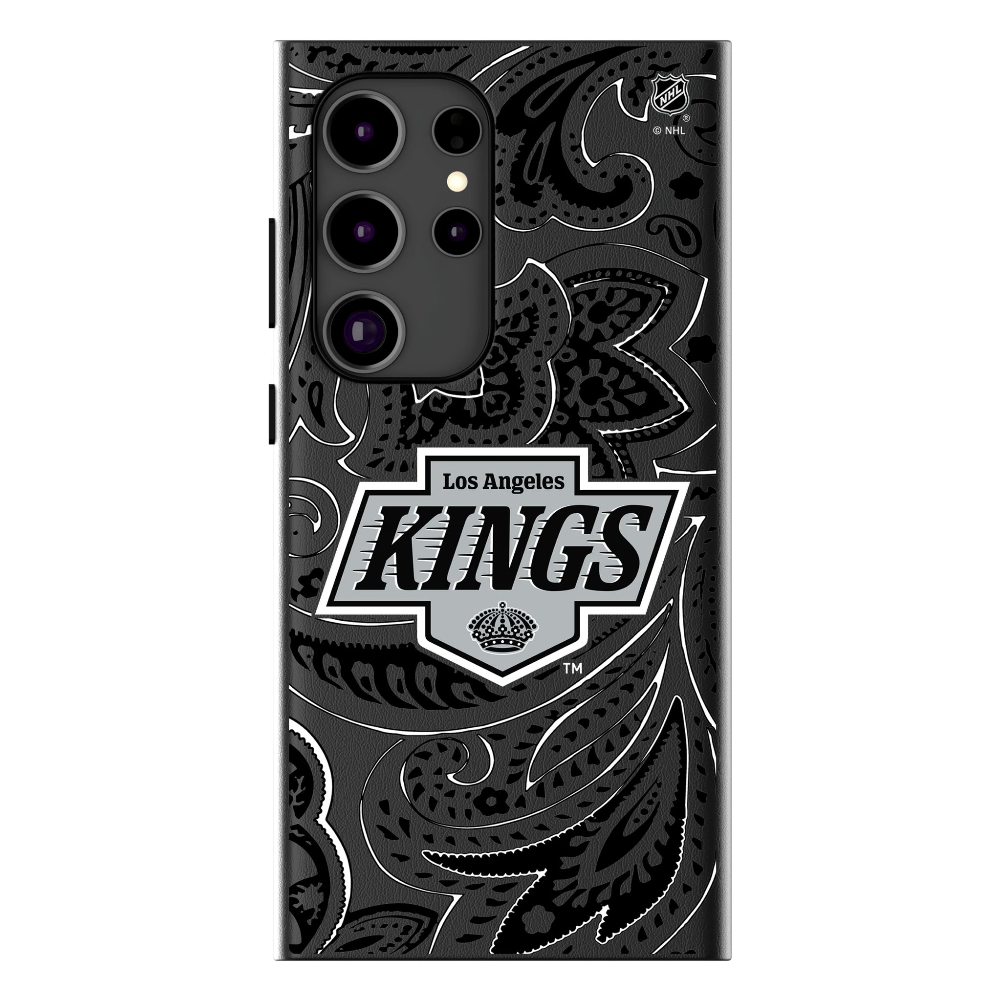 LA Kings Paisley Galaxy MagSafe Compatible Phone Case for Samsung Galaxy