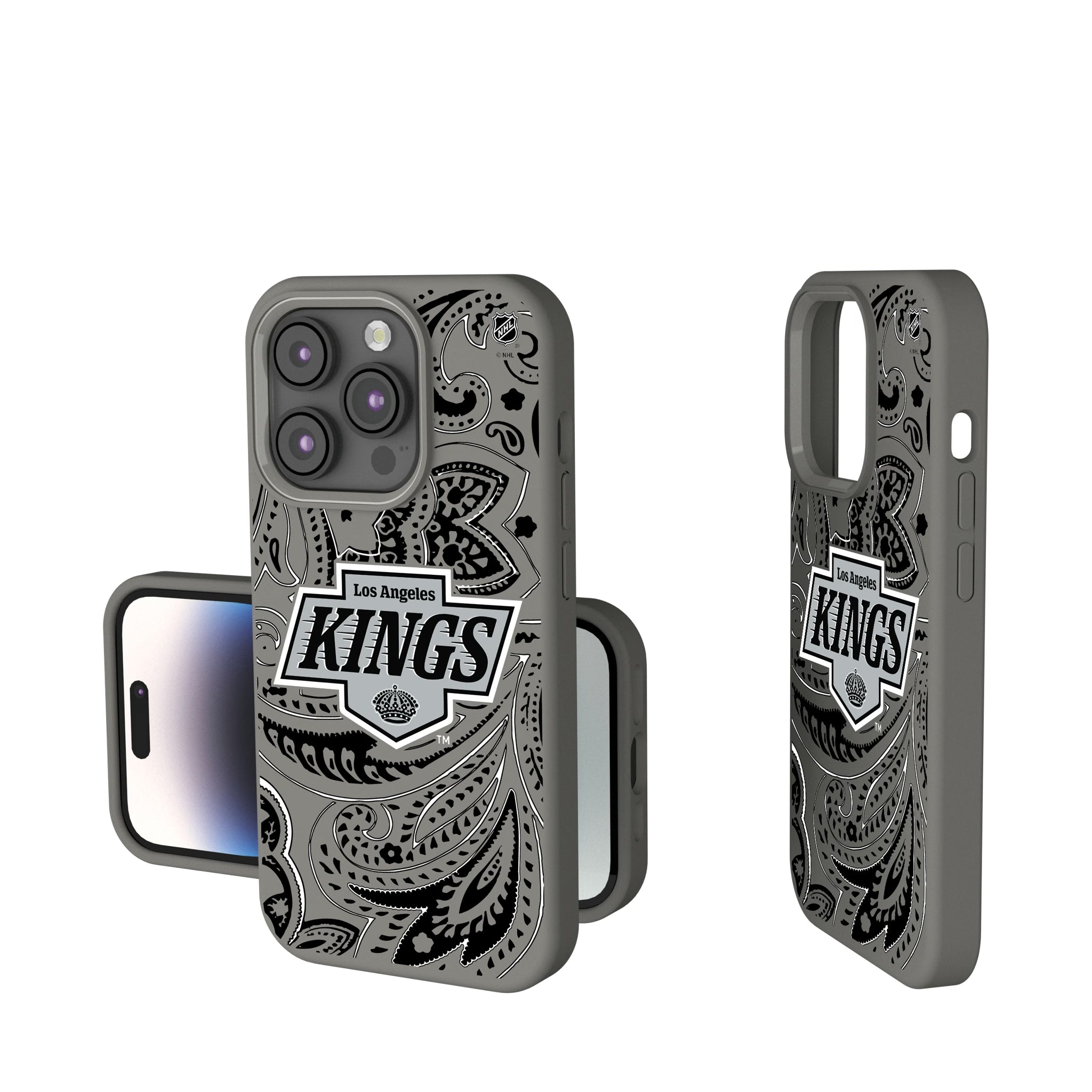 LA Kings Paisley iPhone Soft Touch Phone Case for Apple iPhone